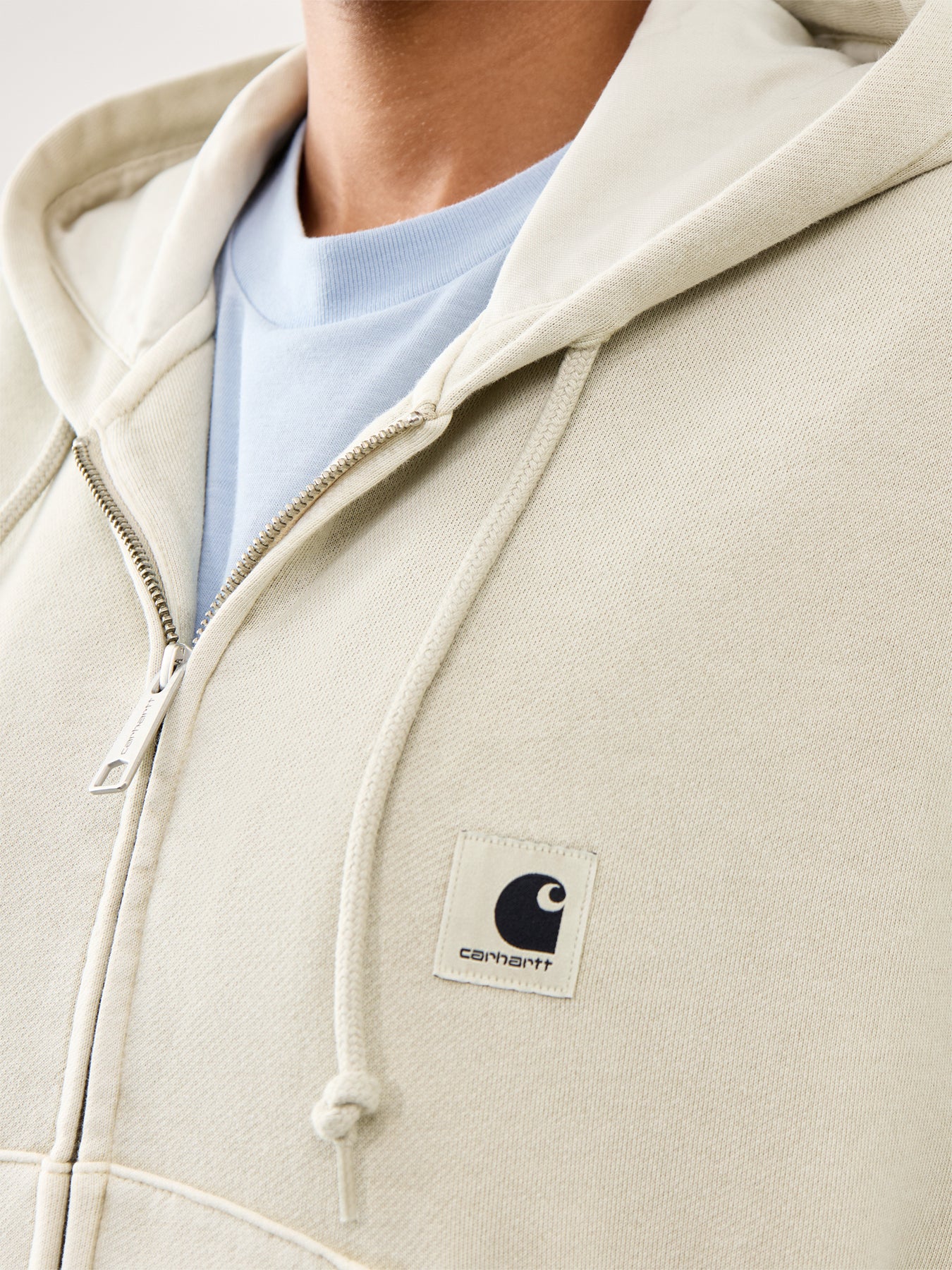 Hooded Nelson Sweat Jacket Fleur De Sel - Image 3