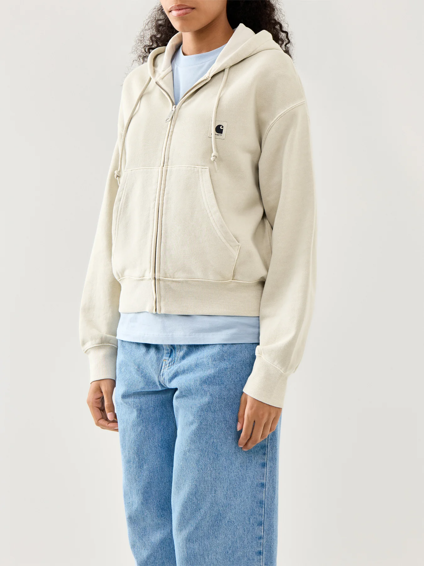 Hooded Nelson Sweat Jacket Fleur De Sel - Image 4