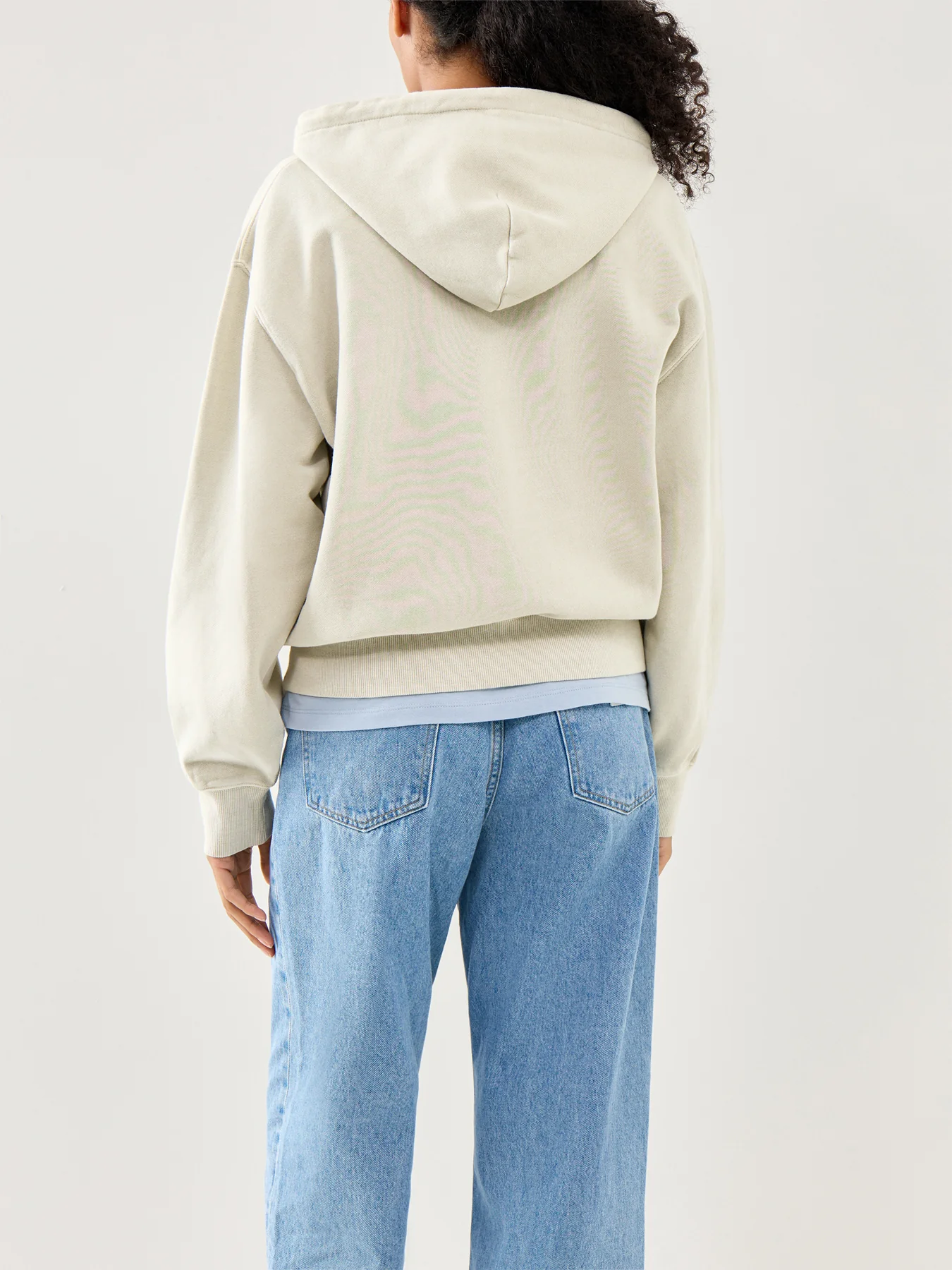 Hooded Nelson Sweat Jacket Fleur De Sel - Image 5