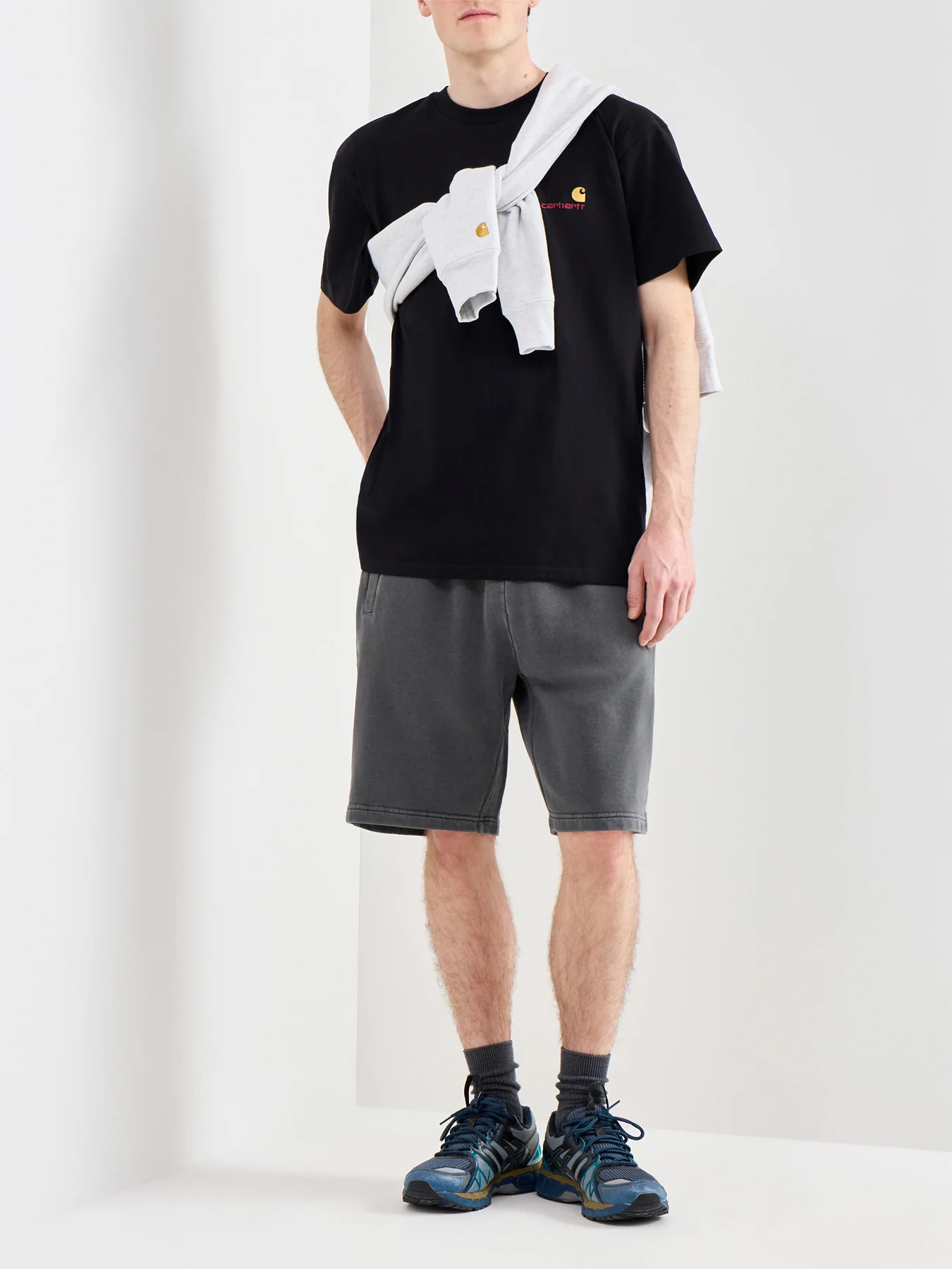 Nelson Sweat Shorts Black - Image 2