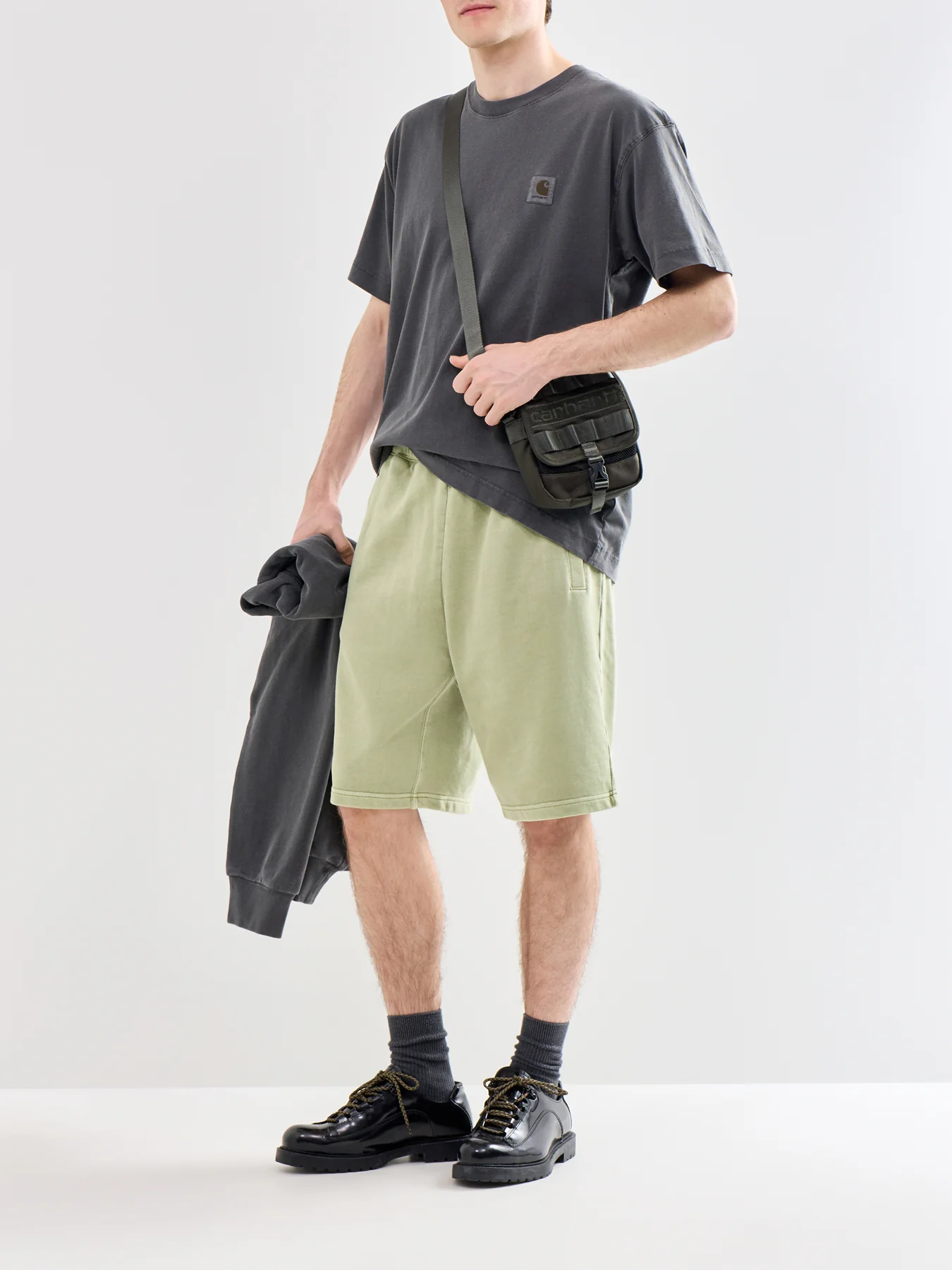 Nelson Sweat Shorts Green - Image 2