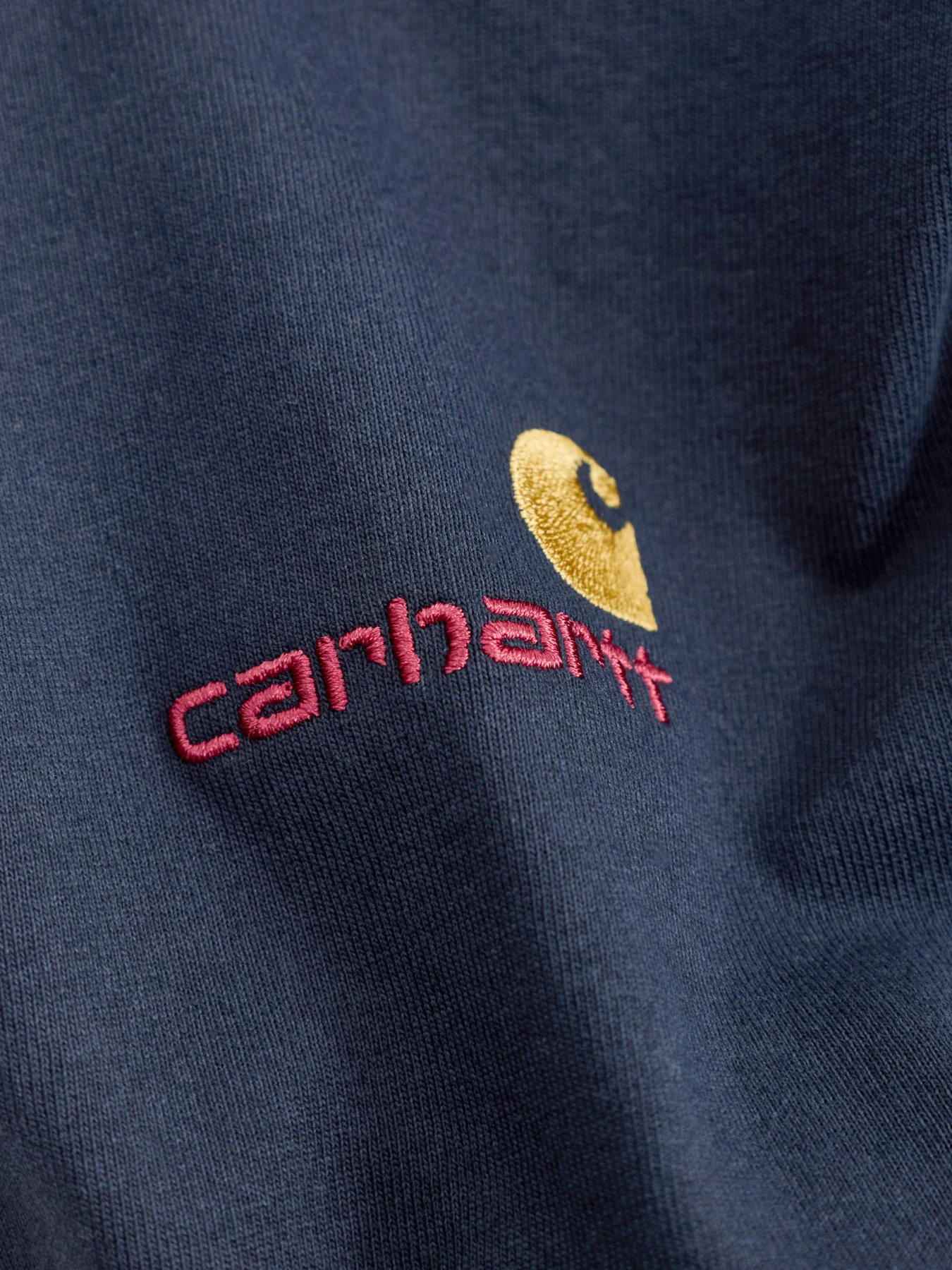 American Script T-Shirt Navy - Image 3