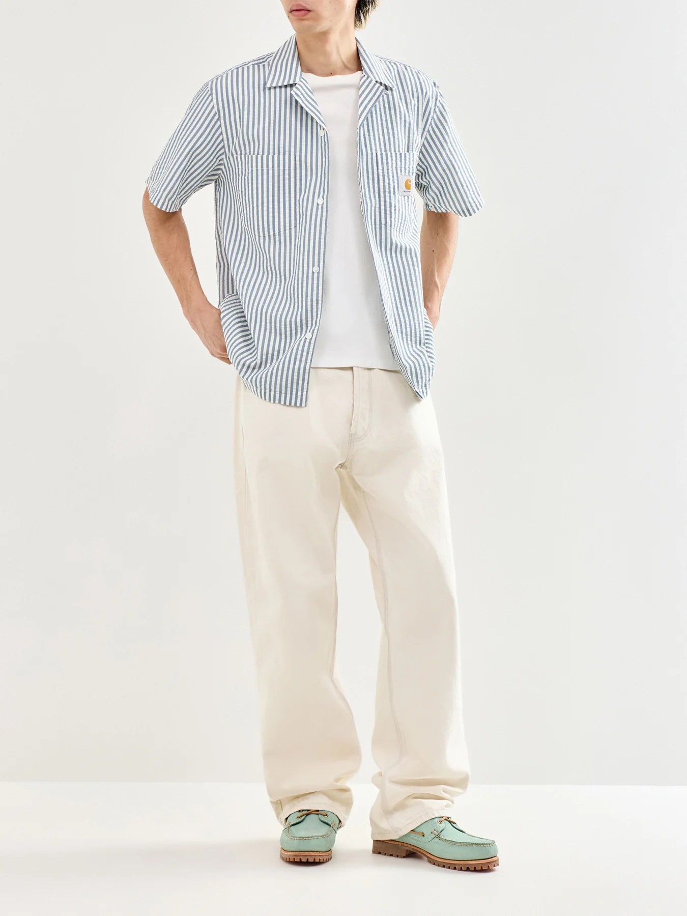 Leavel Stripe Short Sleeve Shirt - Image 2
