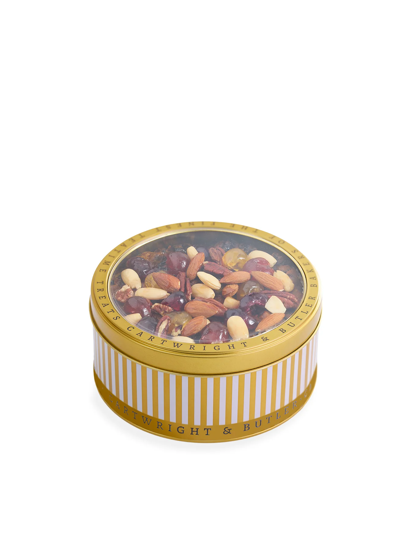 Cartwright & Butler Decorated Jewel Fruit Cake in Round Tin 700g - Image 2