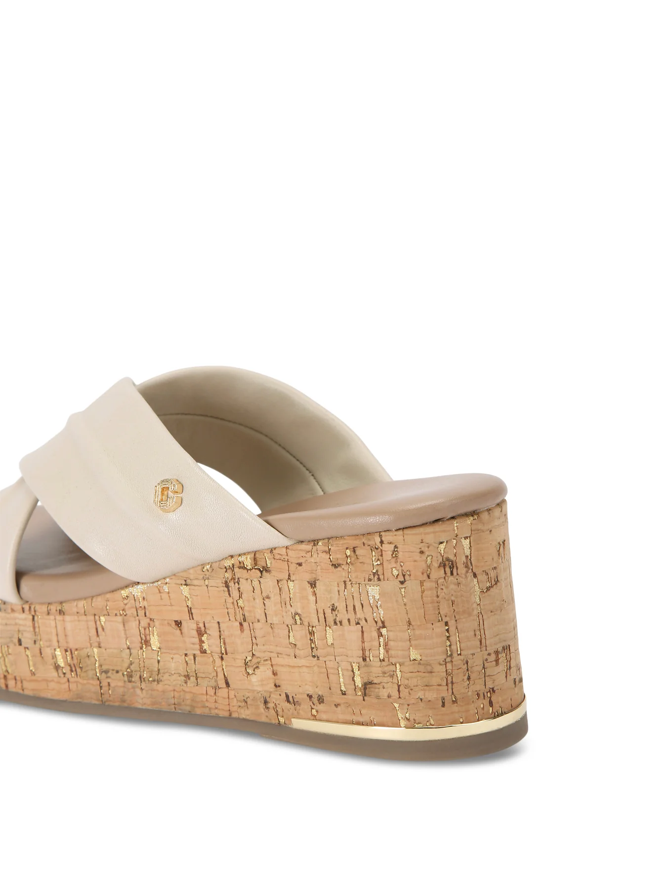 Fresco Bone Leather Cross Wedge - Image 3