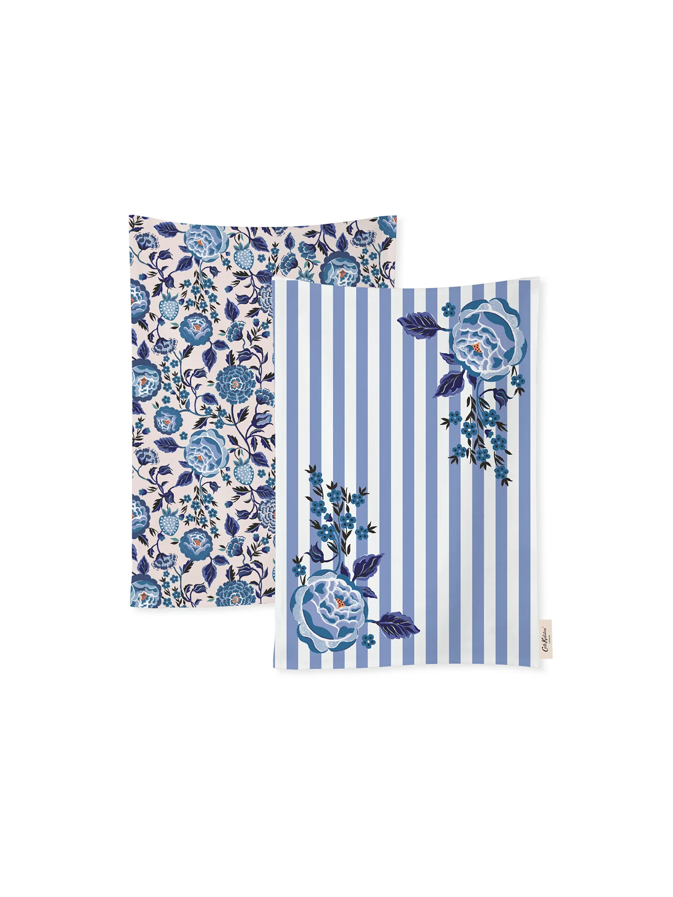 Strawberry Garden Blue 2 Pack Tea Towels - Image 3