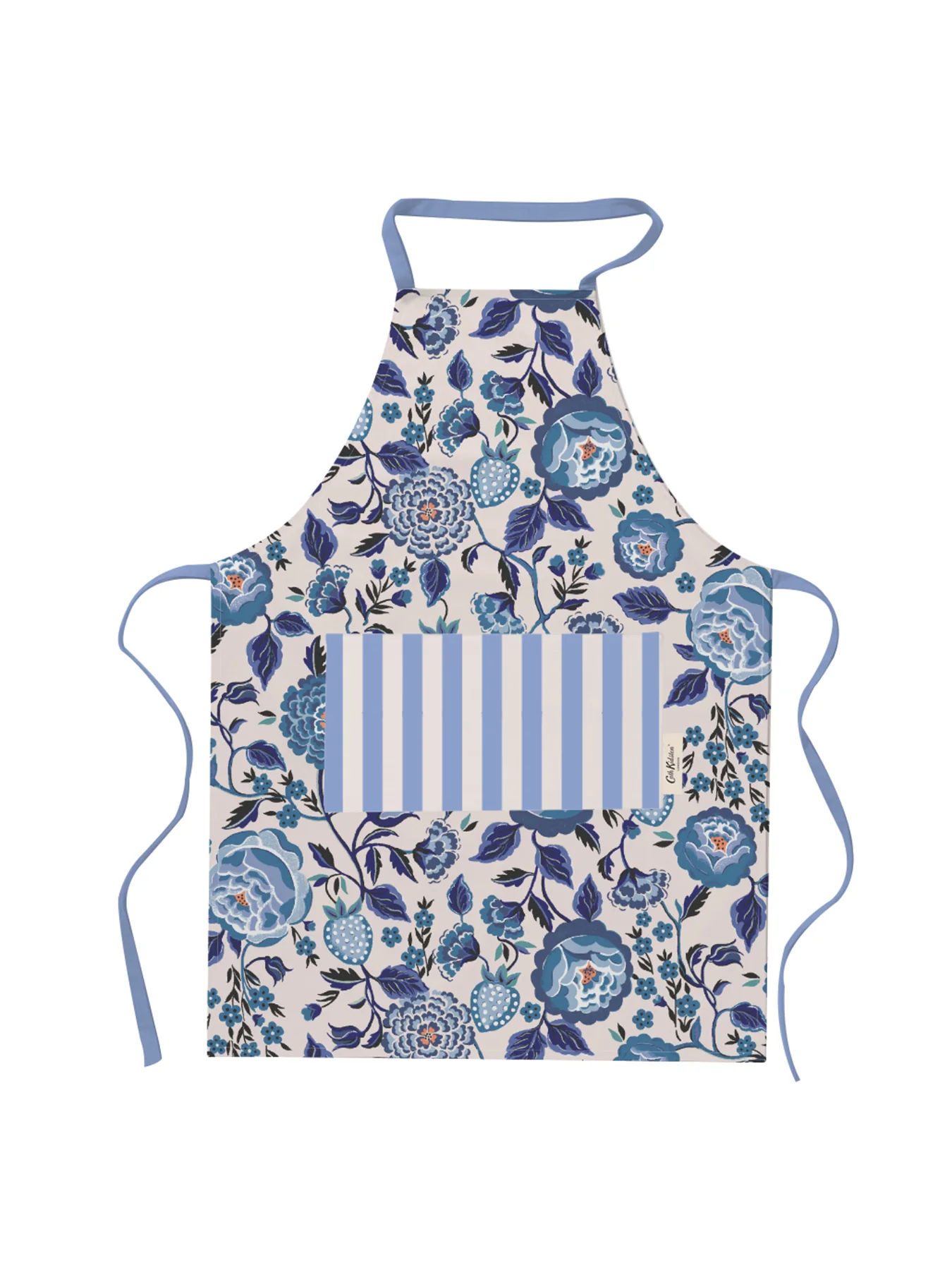 Strawberry Garden Blue Easy Adjust Apron - Image 3