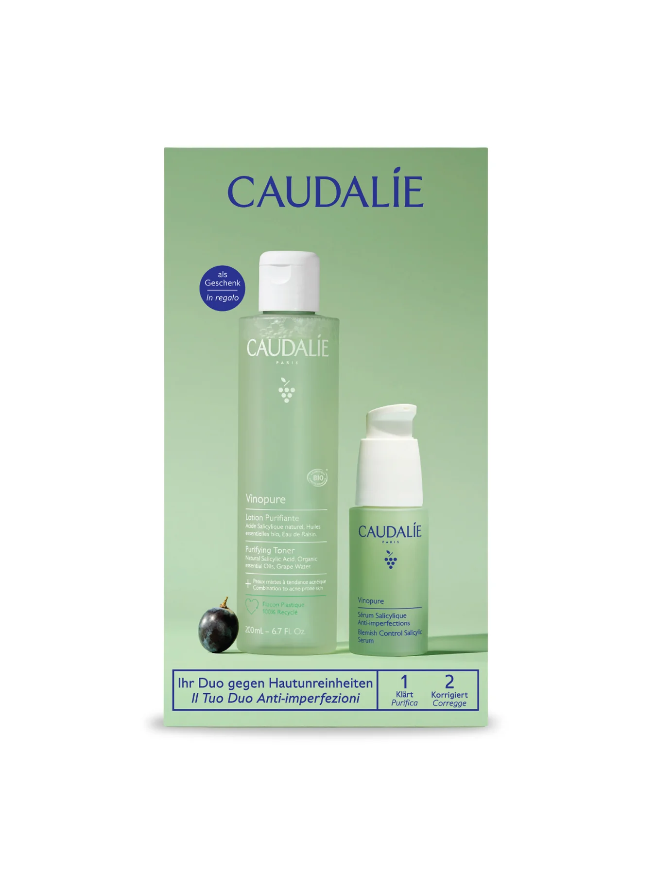 Vinopure Serum & Gel Cleanser Set