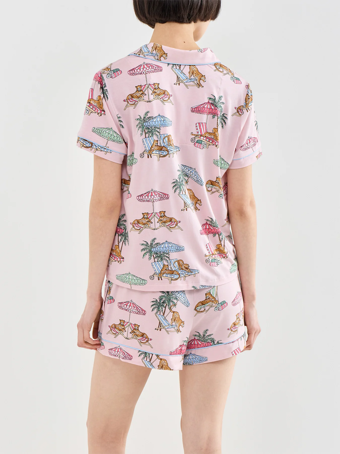 Summer Lounging Pyjama Short Set Print - Image 3