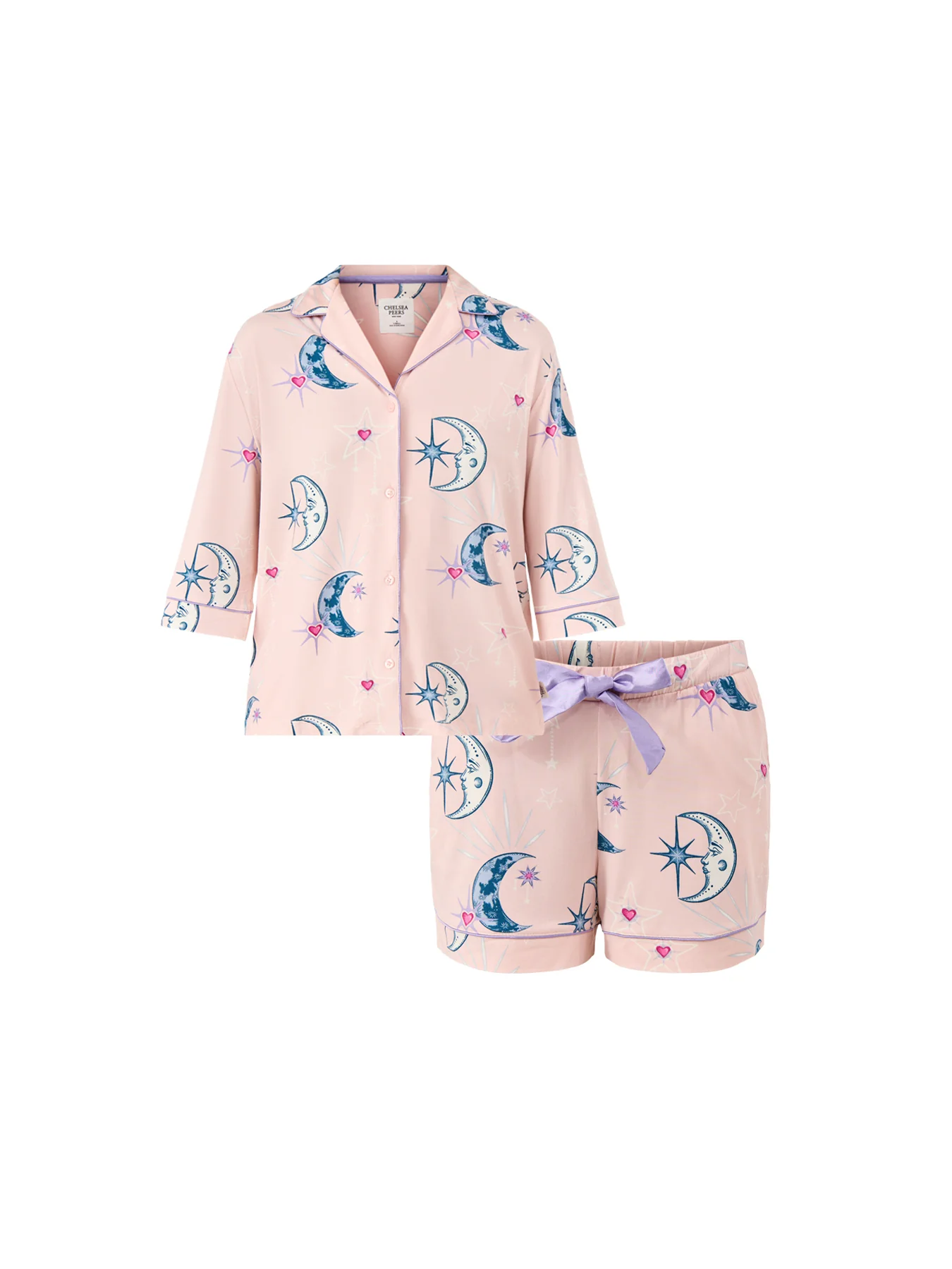 Night Sky Short Pyjama Set Pink