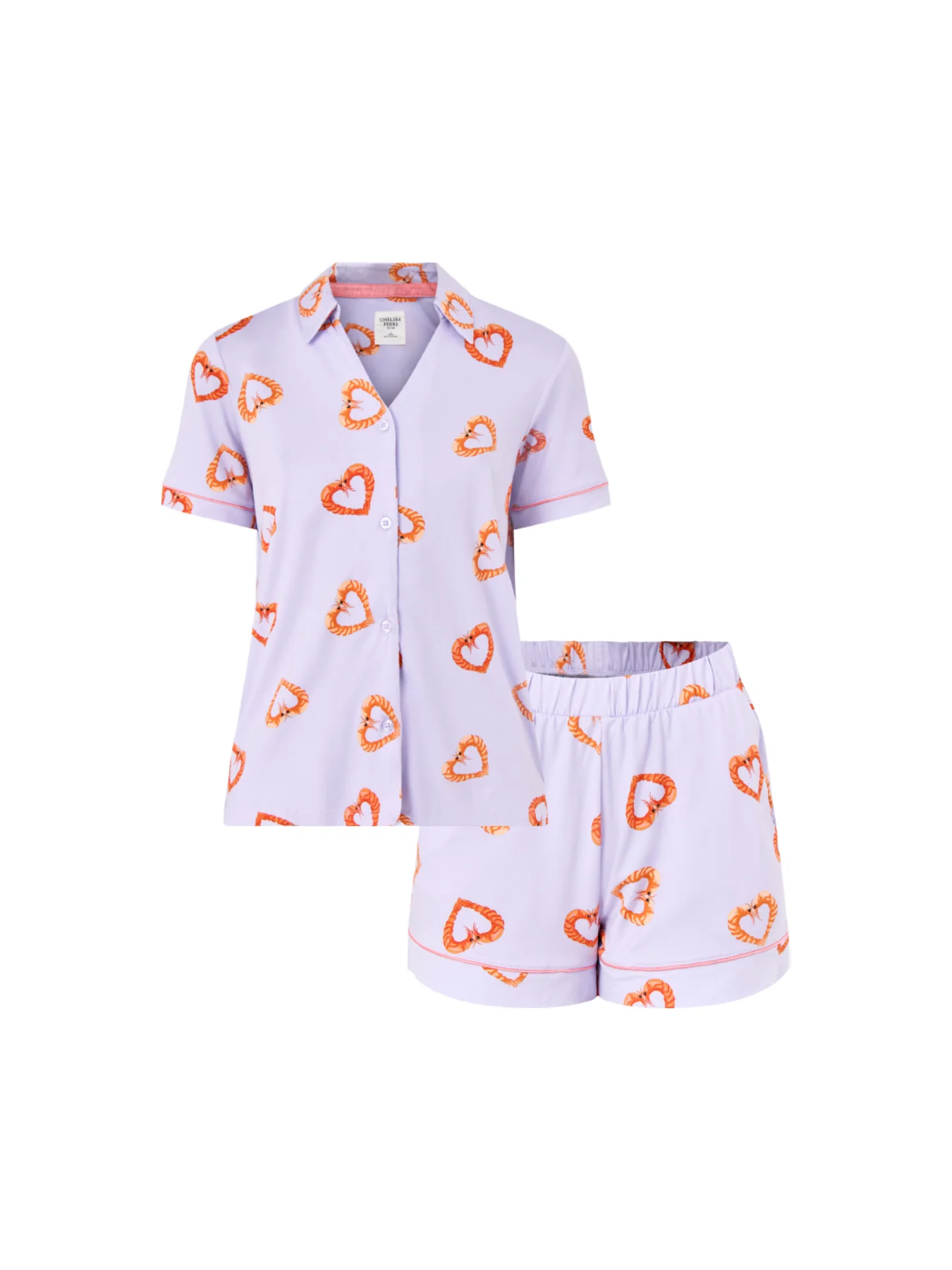 Shrimp Hearts Short PJ Set
