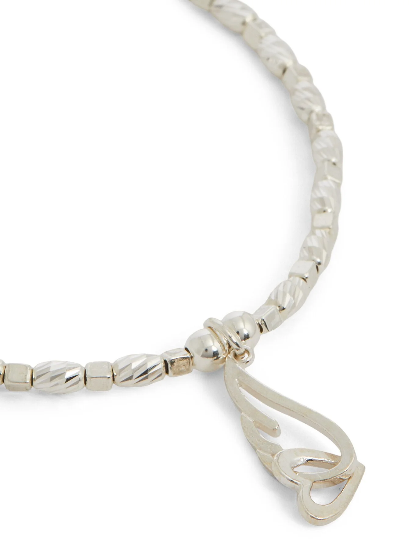 Soul Glow Interlocking Heart And Angel Wing Bracelet - Image 3