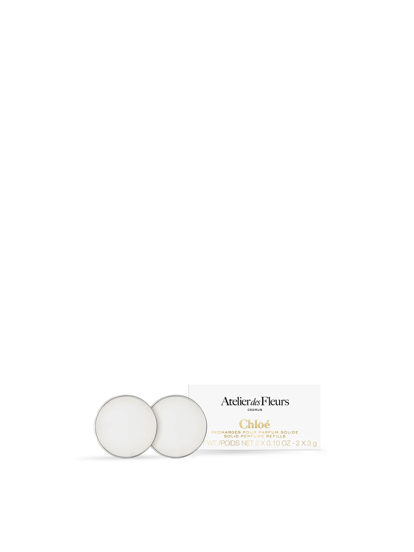 Cedrus Solid Perfume Refills 2 x 3g for Elegant Woody Scent