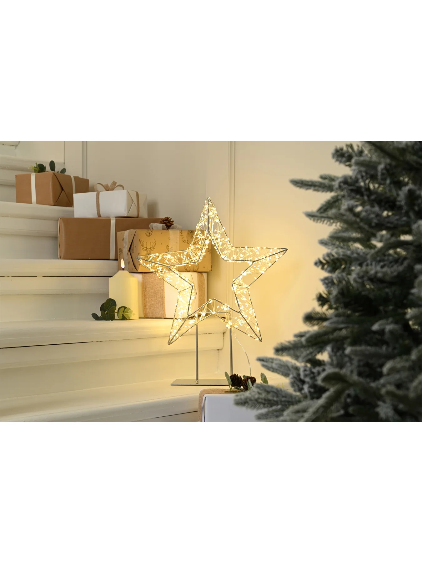 Dewdrop Start on Stand 720 Warm White LED Lights 46cm - Image 2