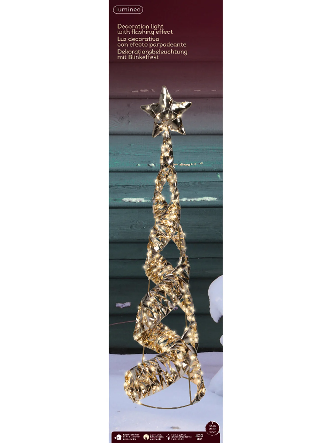 Micro 420 LED Warm White Christmas Tree Light Decoration - Image 2