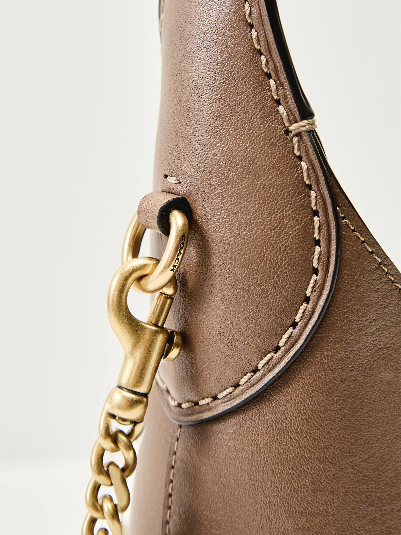 Brooklyn Shoulder Leather Bag 23 Dark Stone - Image 5