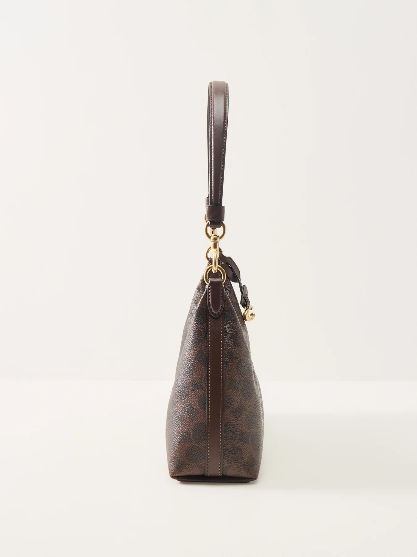 Signature Shoulder Bag Canvas Beige - Image 4