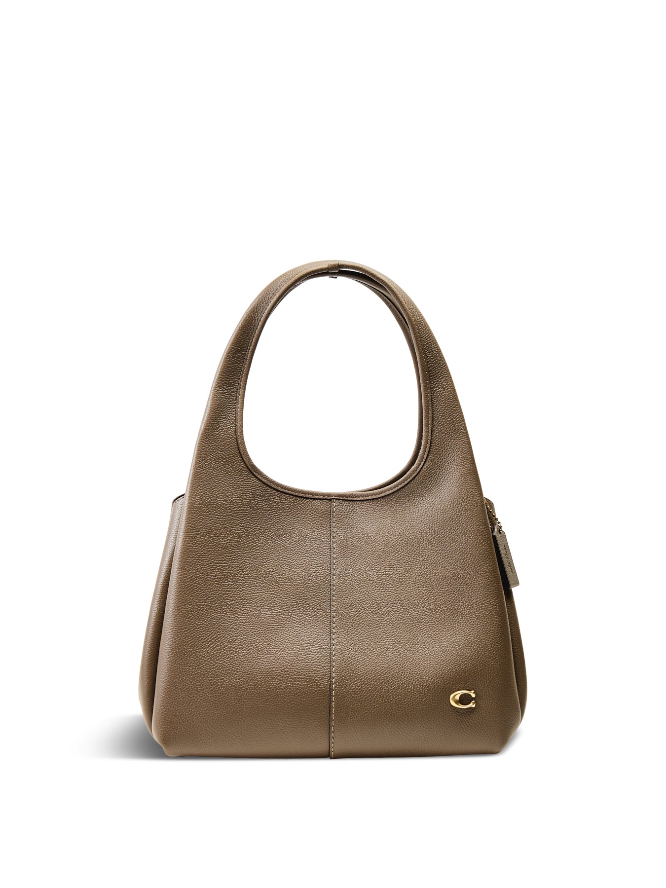 Lana Shoulder Leather Bag Dark Stone