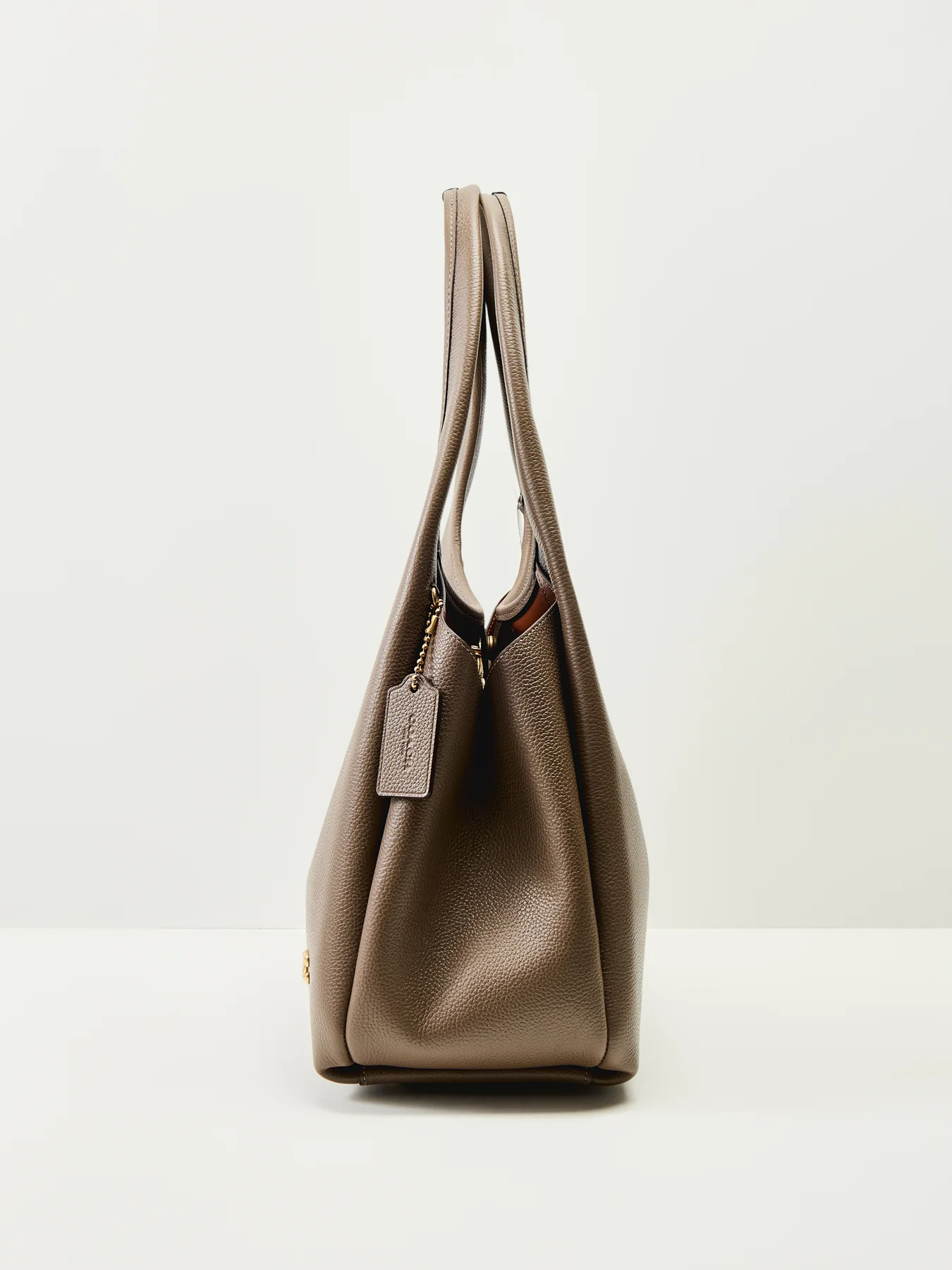 Lana Shoulder Leather Bag Dark Stone - Image 4