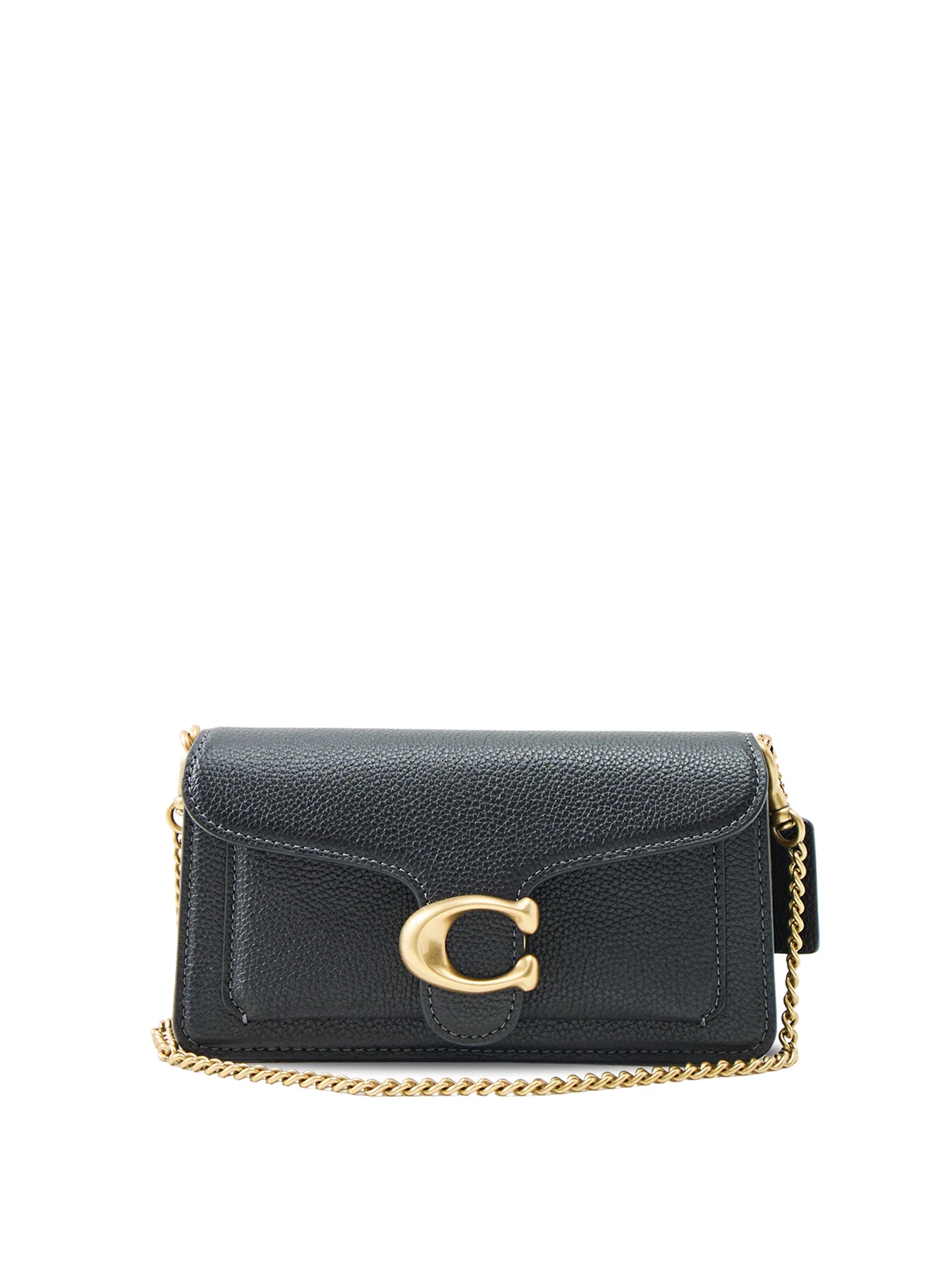 Leather Tabby Shoulder Bag 19 Black