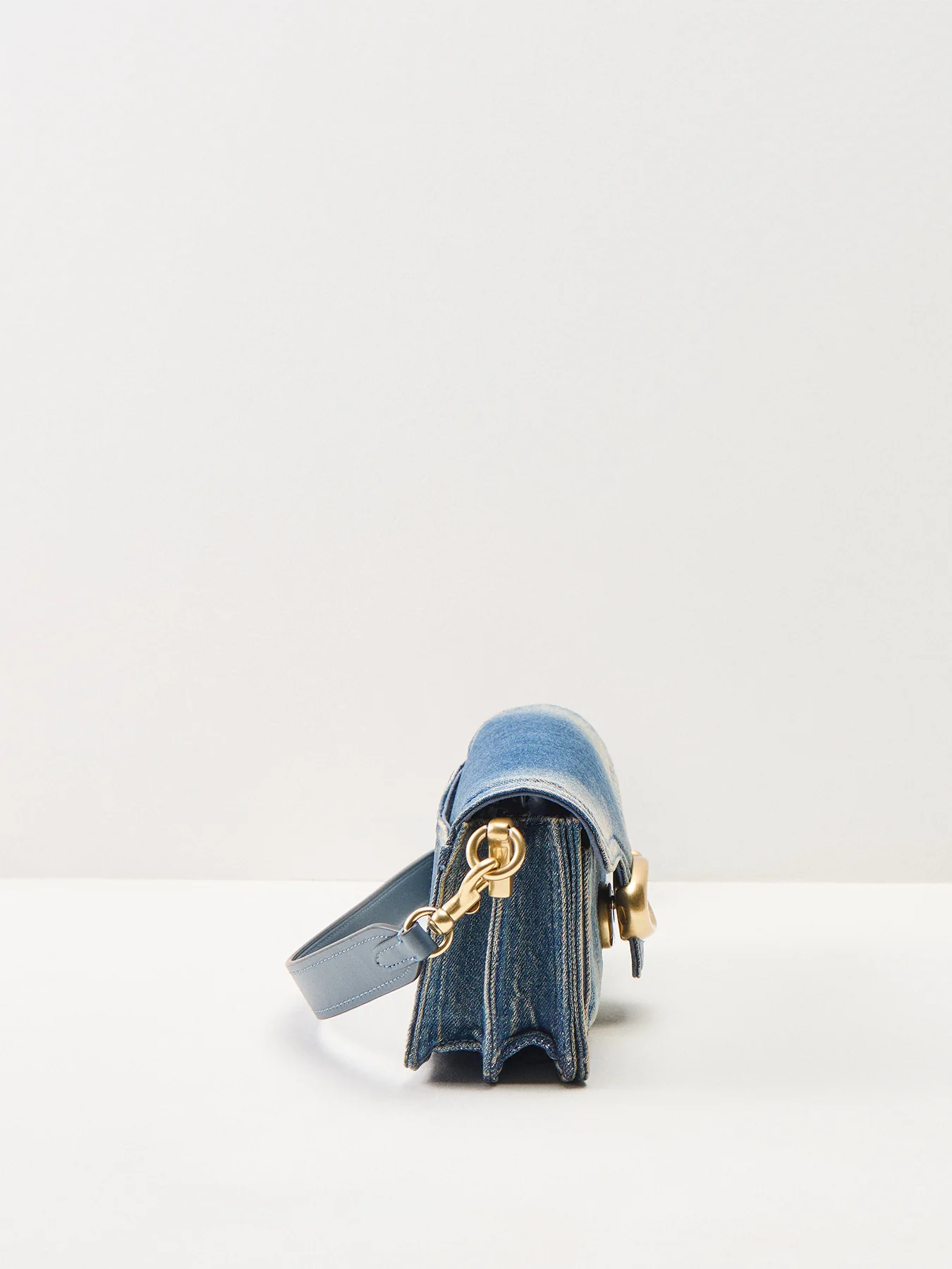 Loved Denim Tabby Shoulder Bag 20 Blue - Image 4