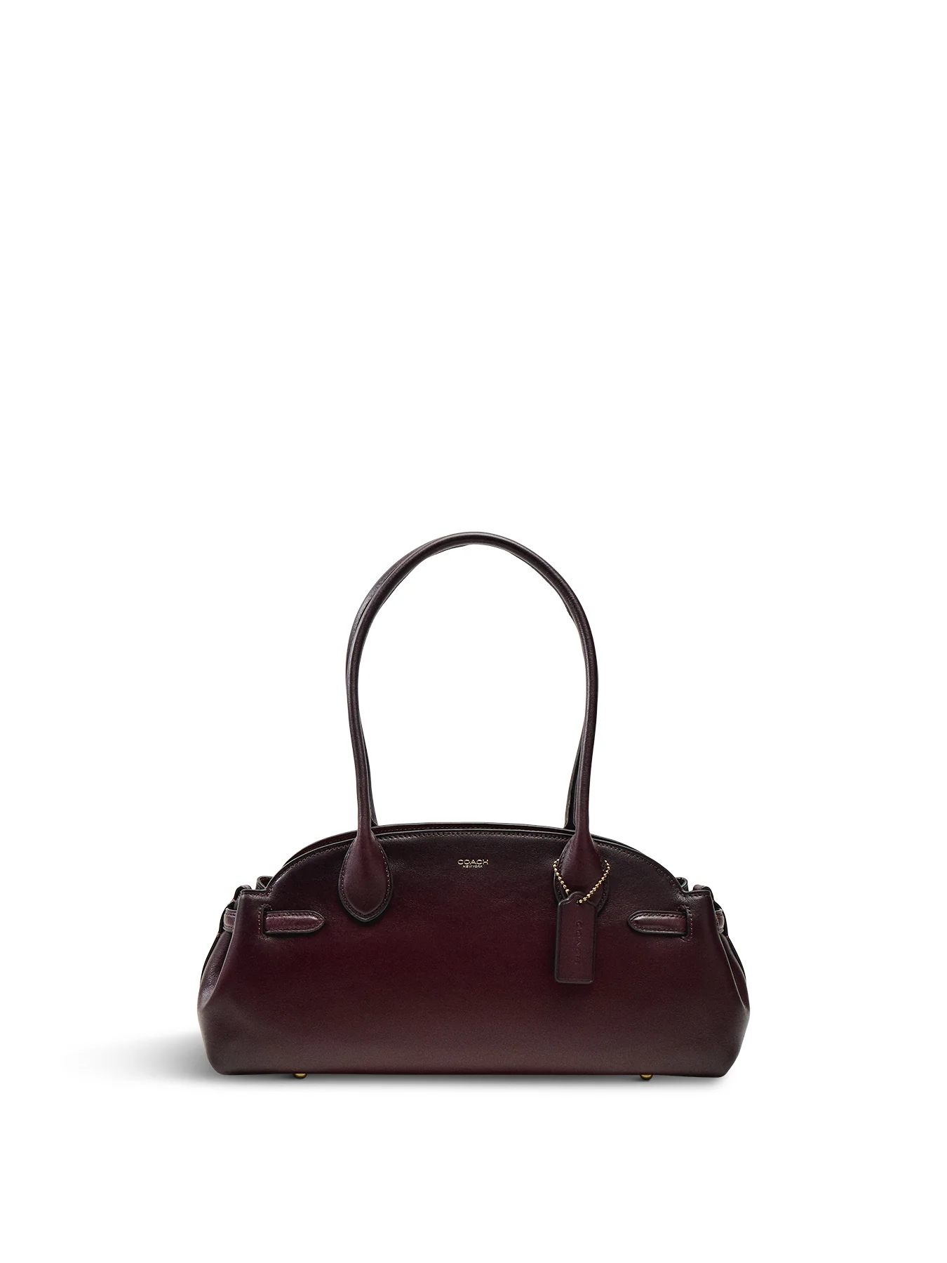 Natural Grain Leather Empire Carryall 34 Merlot