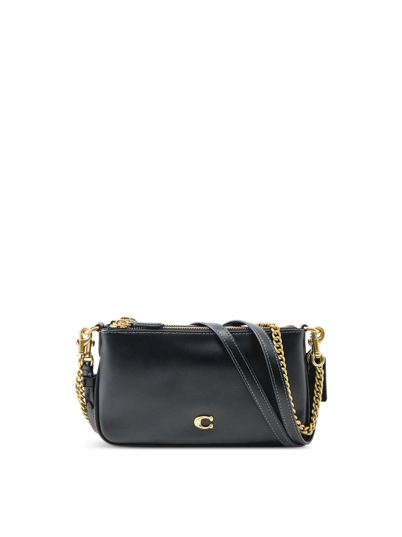 Audrey Leather Crossbody Bag Black