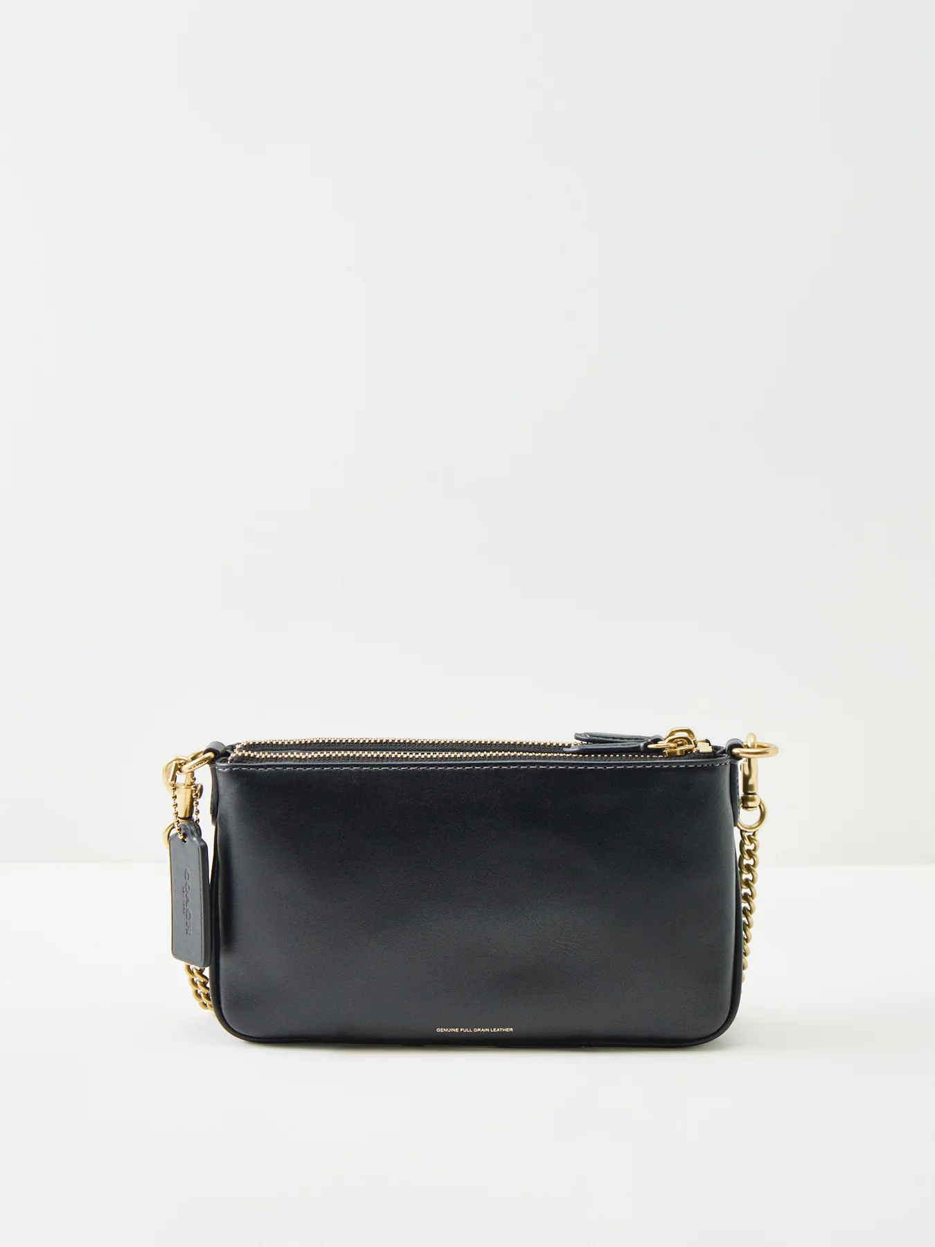Audrey Leather Crossbody Bag Black - Image 3