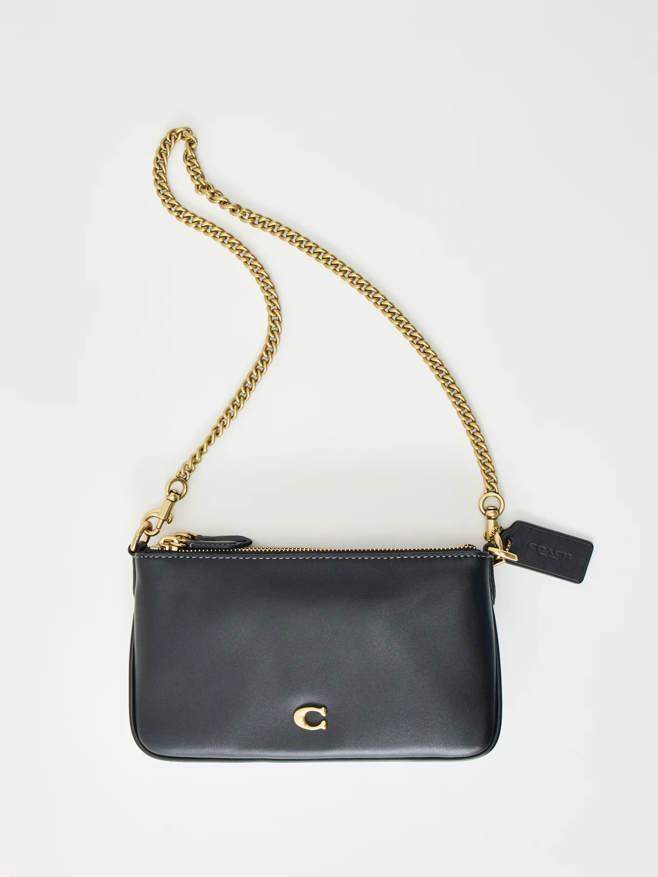 Audrey Leather Crossbody Bag Black - Image 5