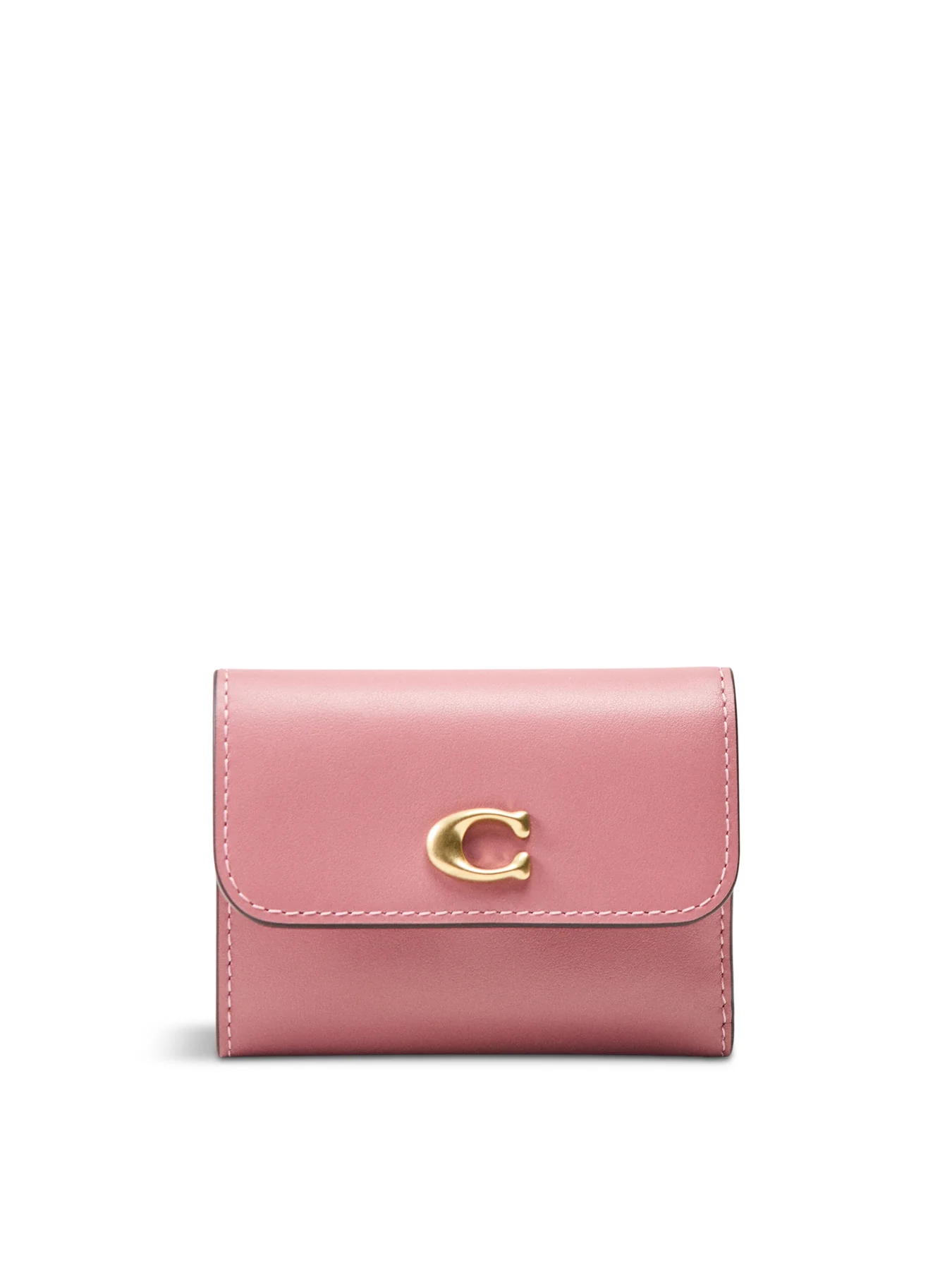 Refined Calf Leather Essential Card Holder Wallet Pink