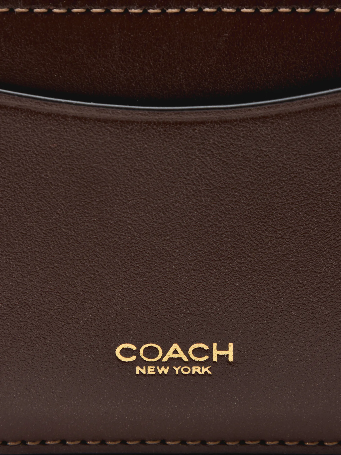 Refined Calf Leather New York Zip Card Case - Image 3