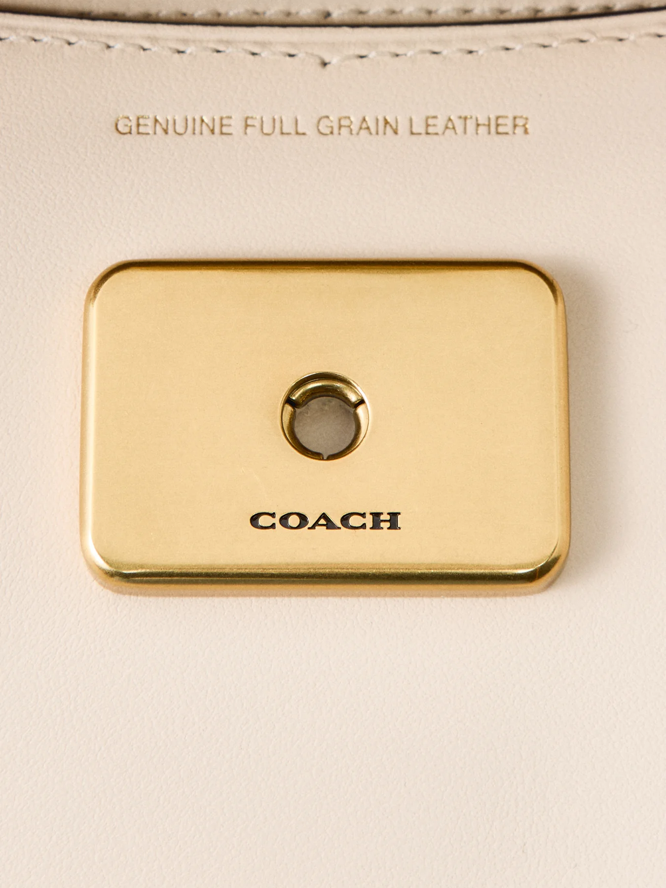 Refined Calf Leather Zoe Shoulder Bag White - Image 5