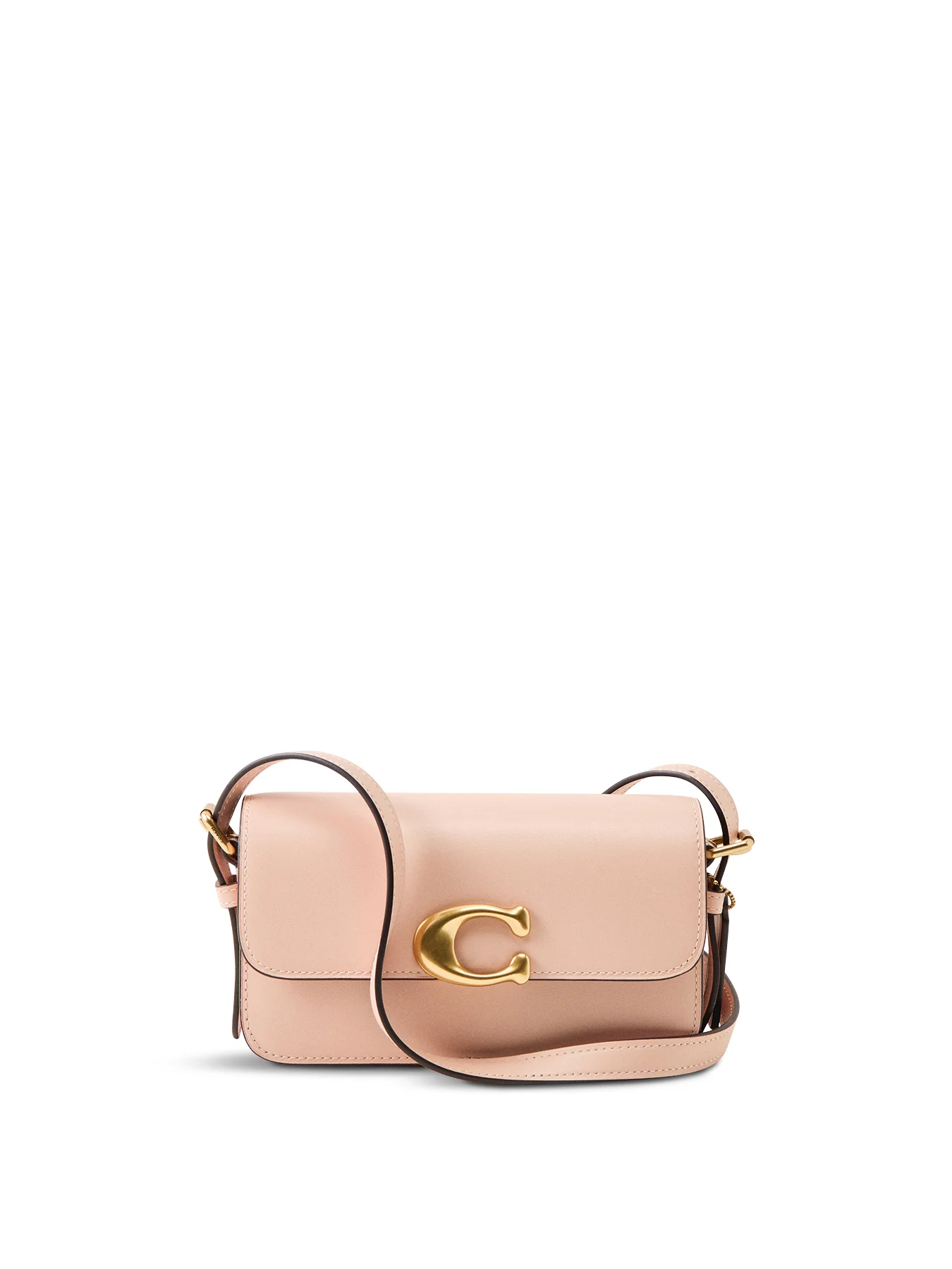 Refined Calf Leather Zoe Shoulder Bag Cream