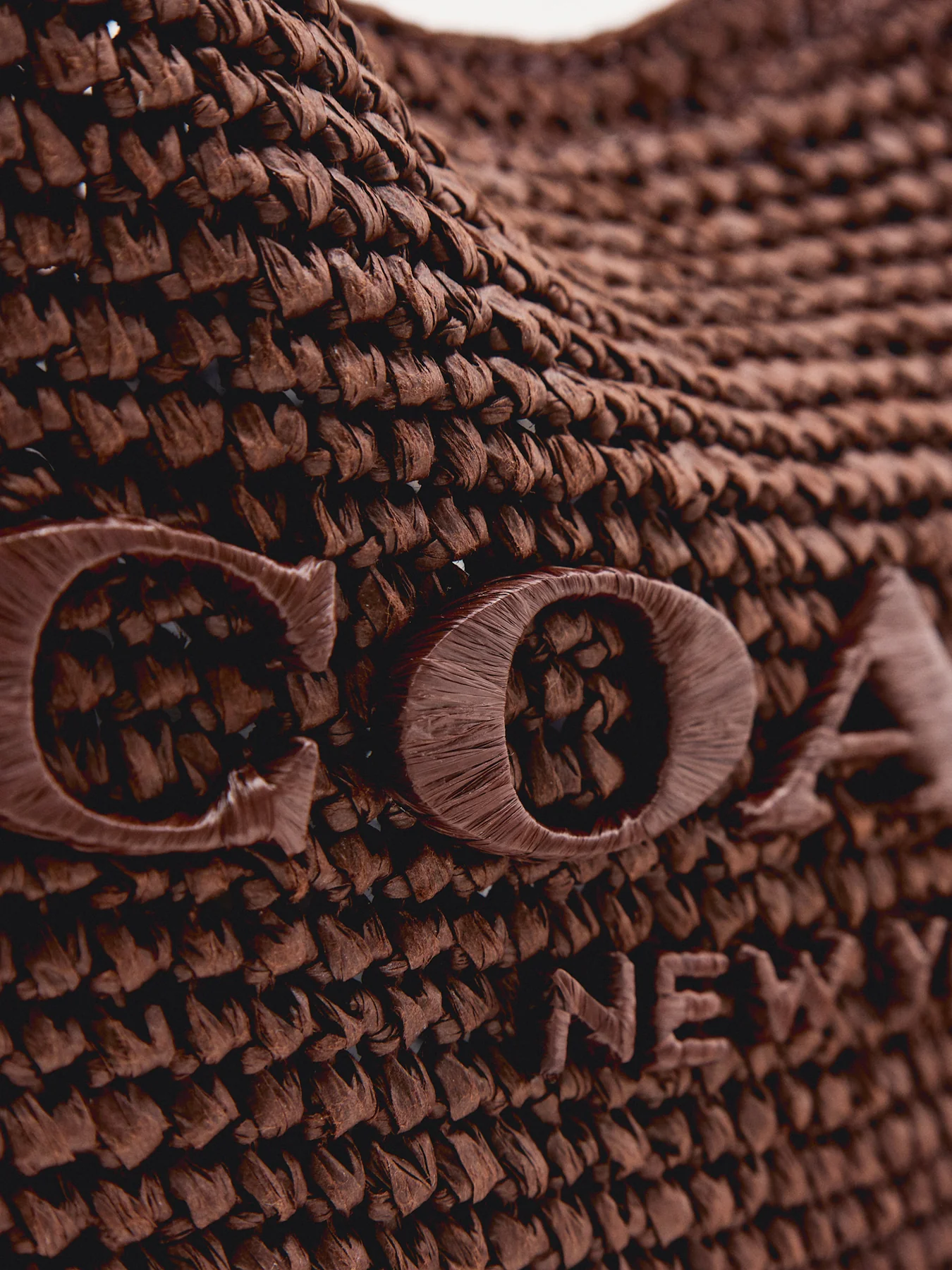 Brooklyn Straw Shoulder Bag 28 Brown - Image 5