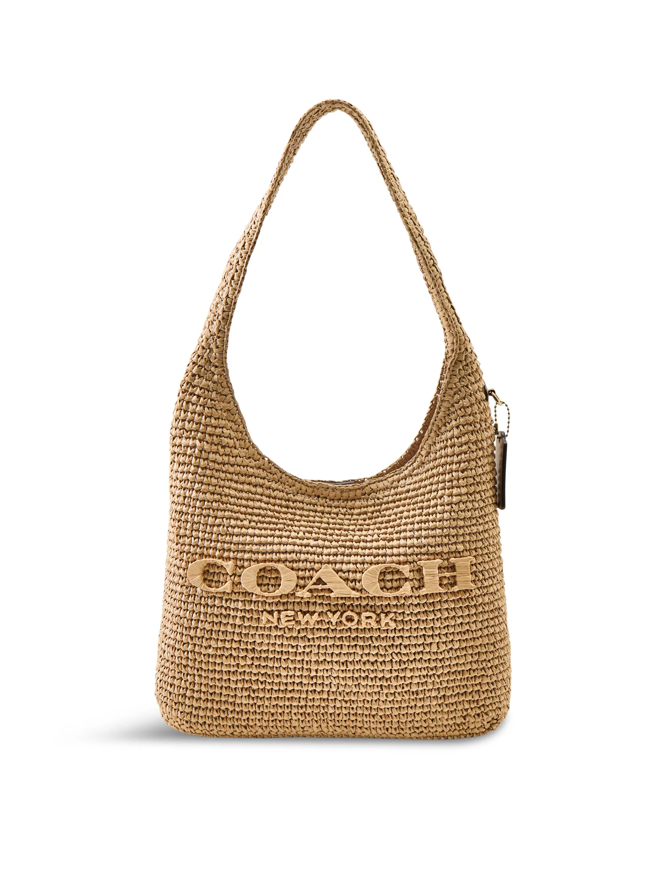 Brooklyn Straw Shoulder Bag 28 Tan