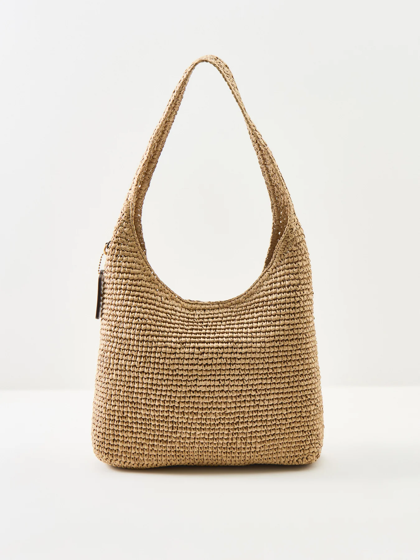 Brooklyn Straw Shoulder Bag 28 Tan - Image 3