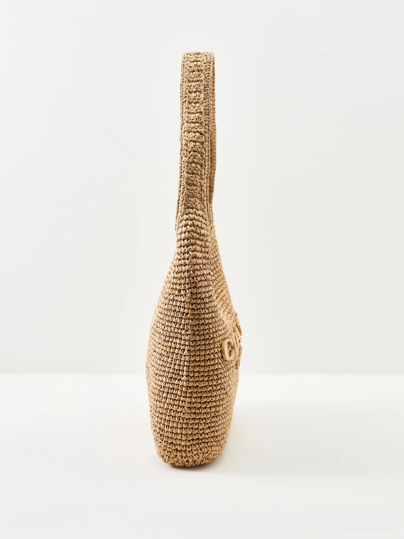 Brooklyn Straw Shoulder Bag 28 Tan - Image 4