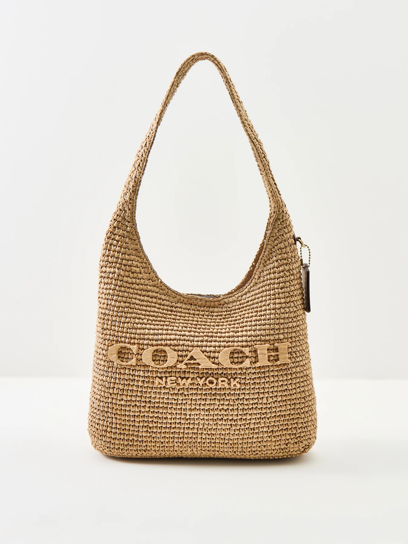 Brooklyn Straw Shoulder Bag 28 Tan - Image 6