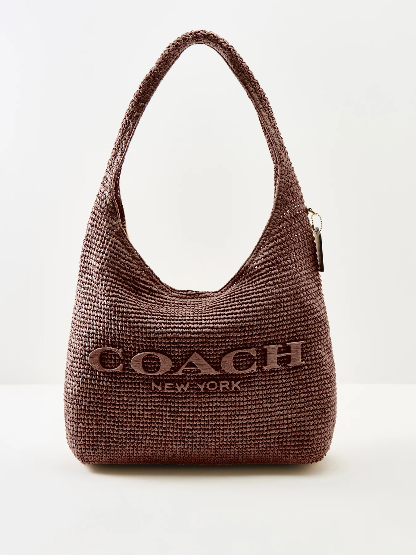 Brooklyn Straw Shoulder Bag Brown - Image 6