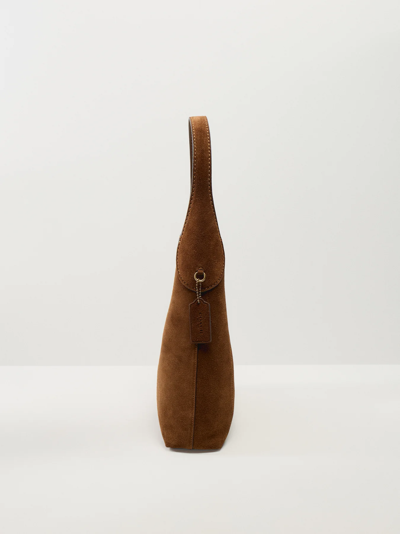Suede Brooklyn Bag Warm Brown - Image 4