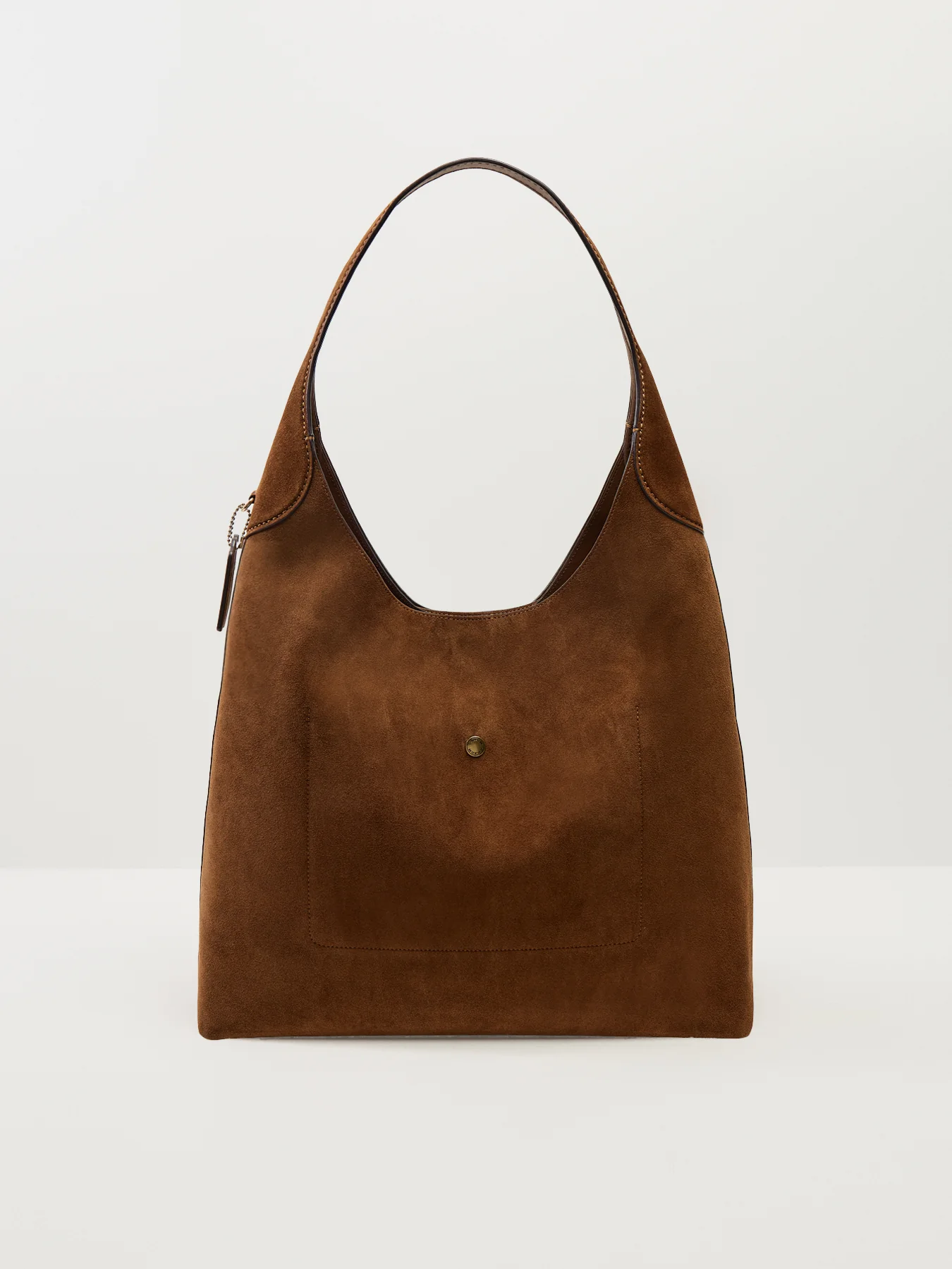 Suede Brooklyn Bag Warm Brown - Image 3