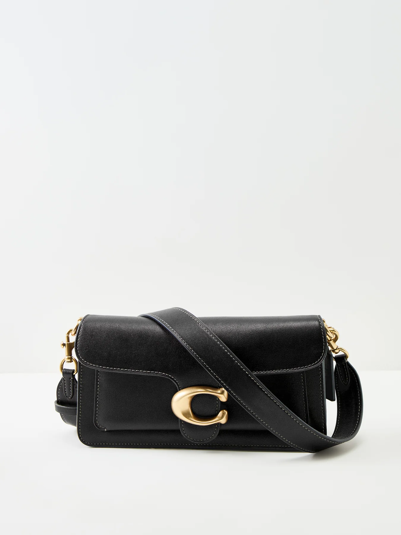 Tabby Soft Grain Leather Shoulder Bag 26 Black - Image 6