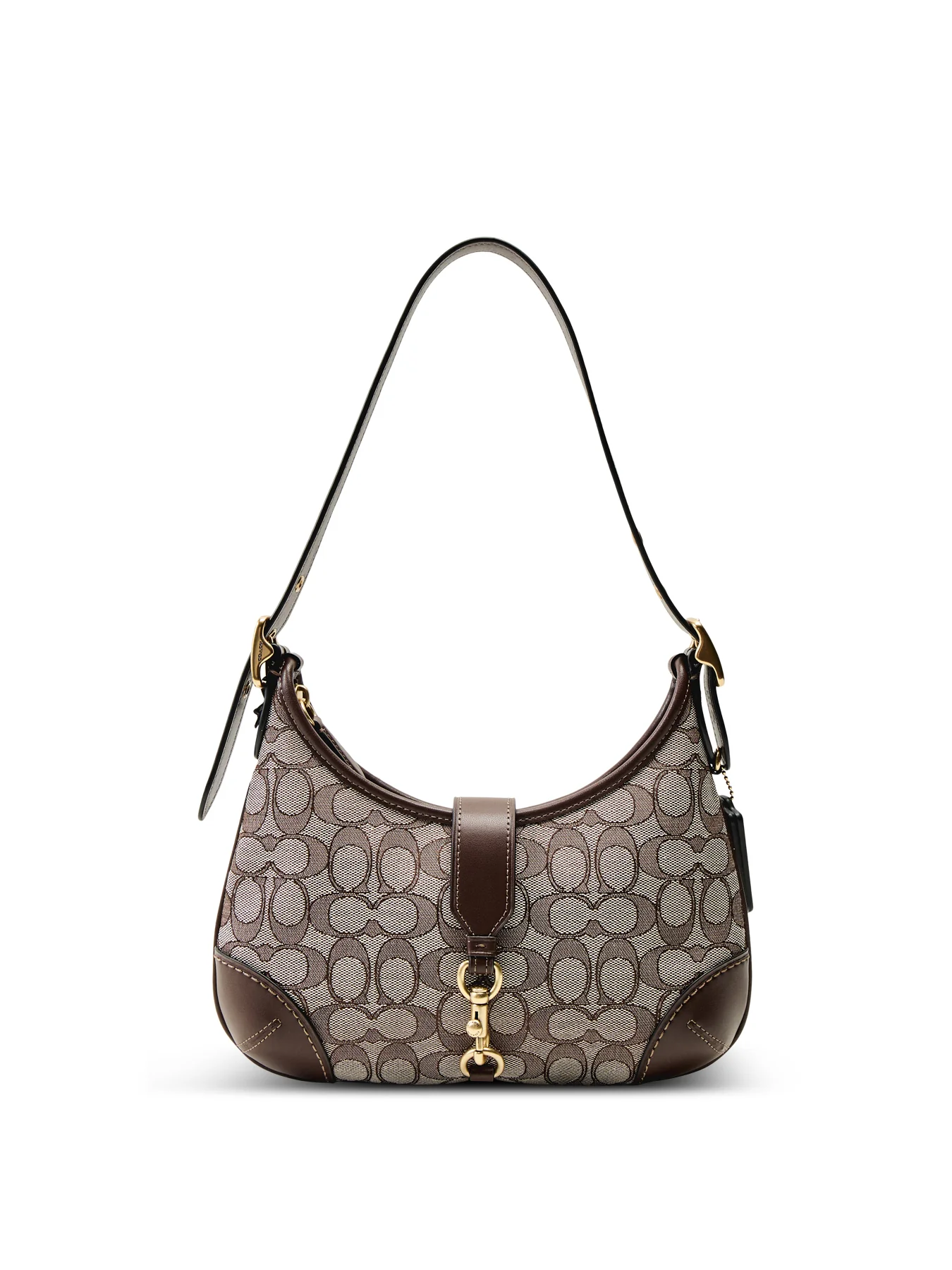The Coach Originals Signature Jacquard Hamptons Hobo Maple
