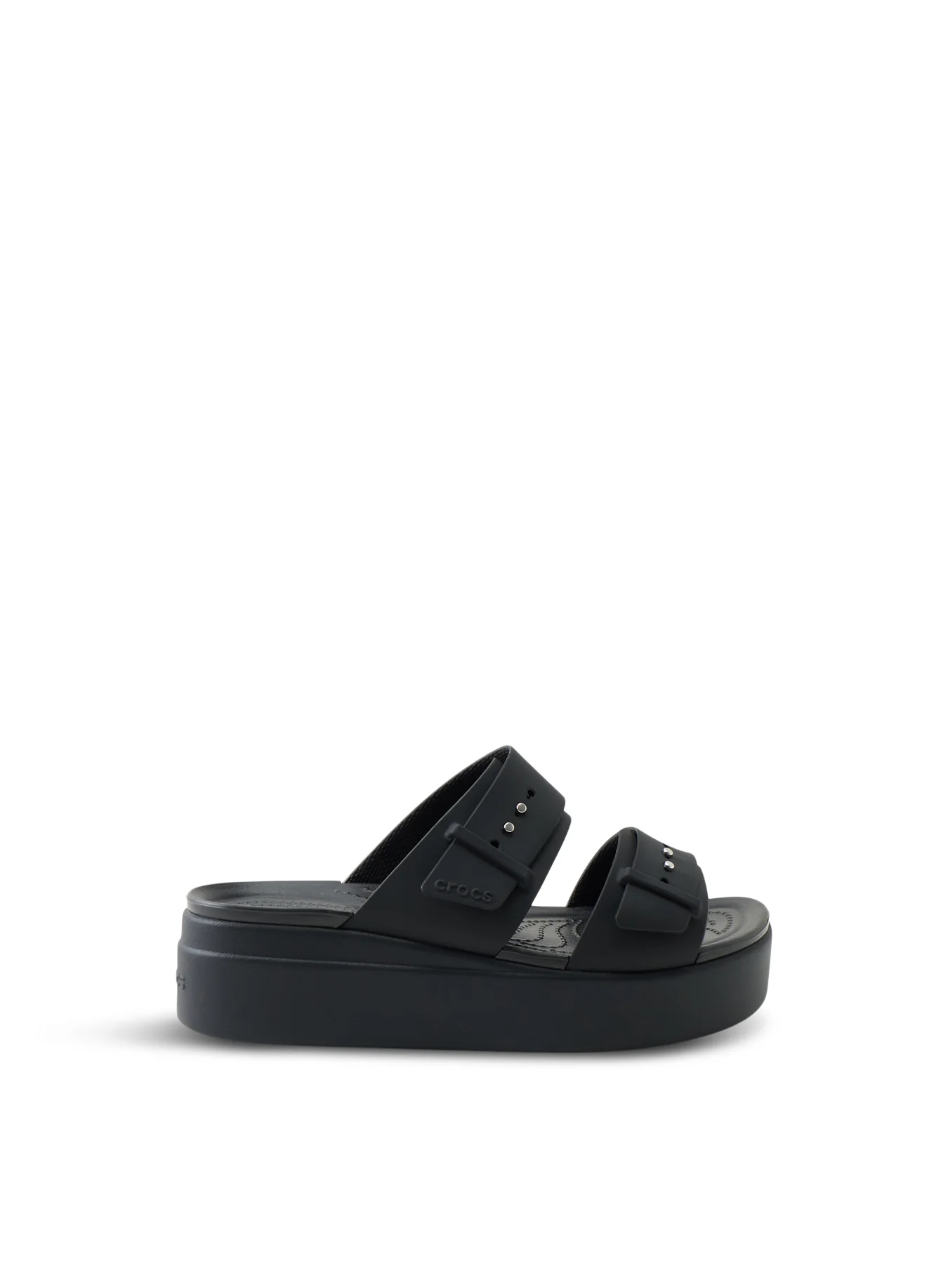 Brooklyn Buckle Low Wedge Sandals