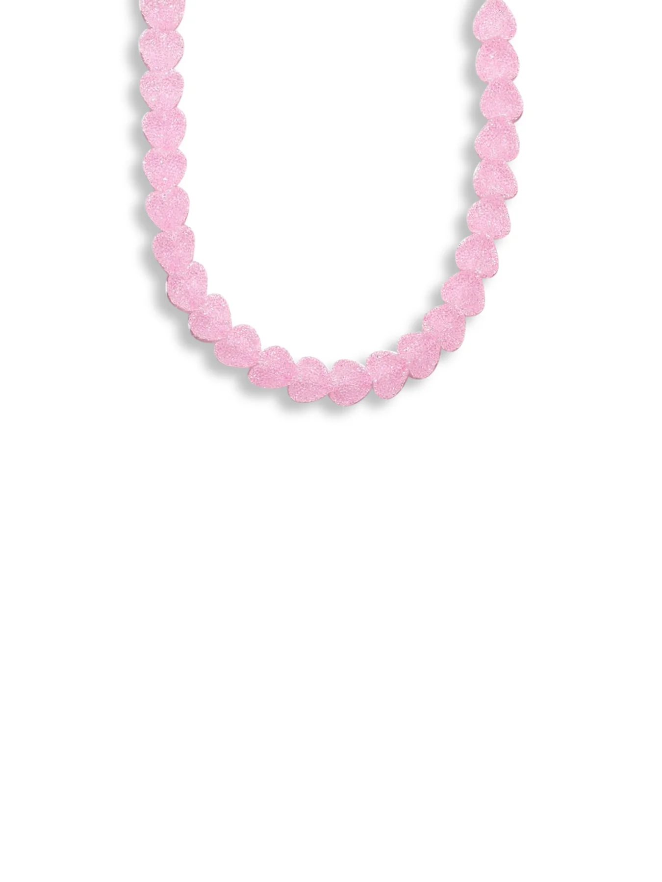 Jelly Heart Choker Necklace 18k Gold/Pink - Image 3