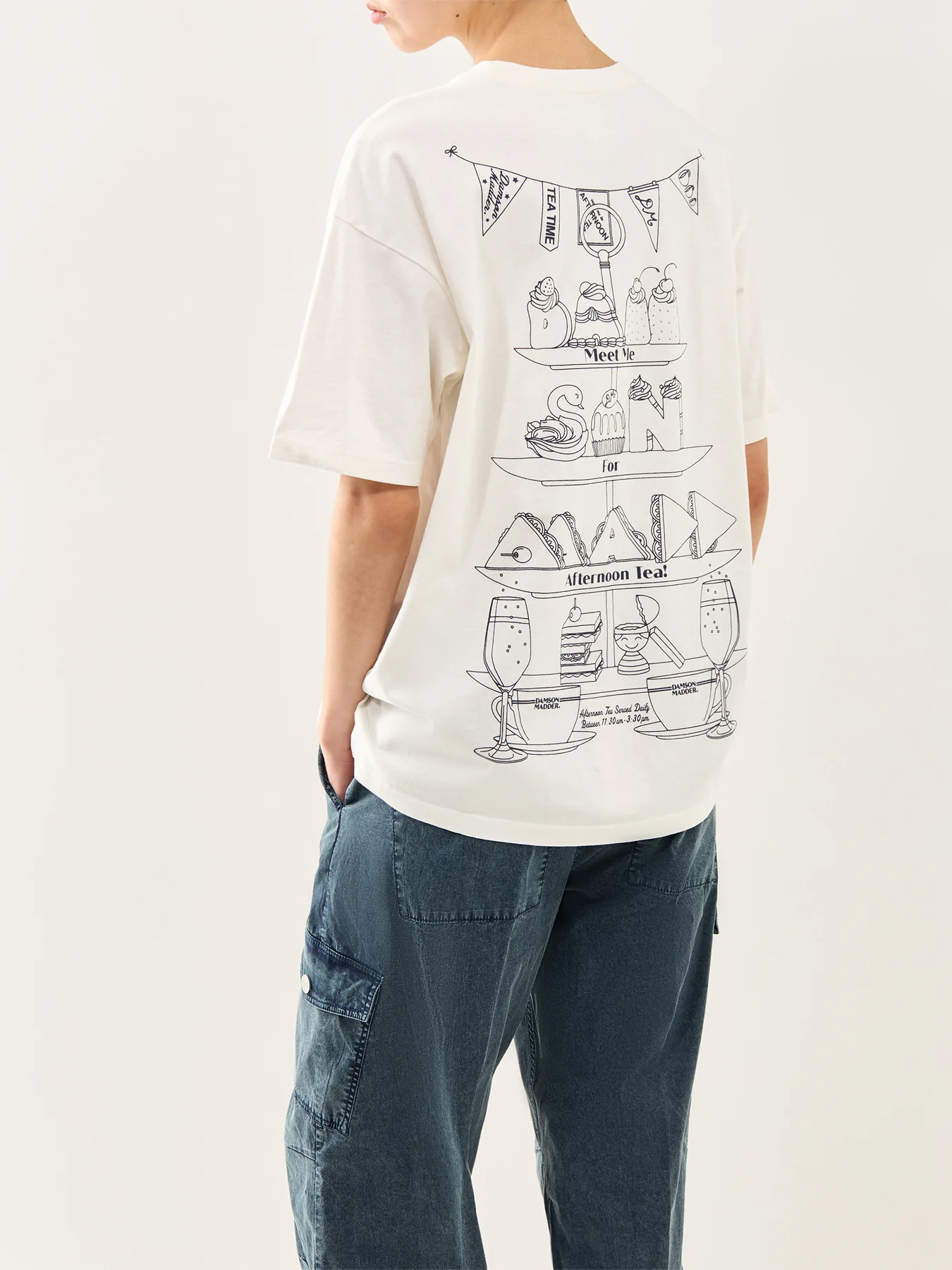 Afternoon Tea Boyfriend T-Shirt White - Image 5