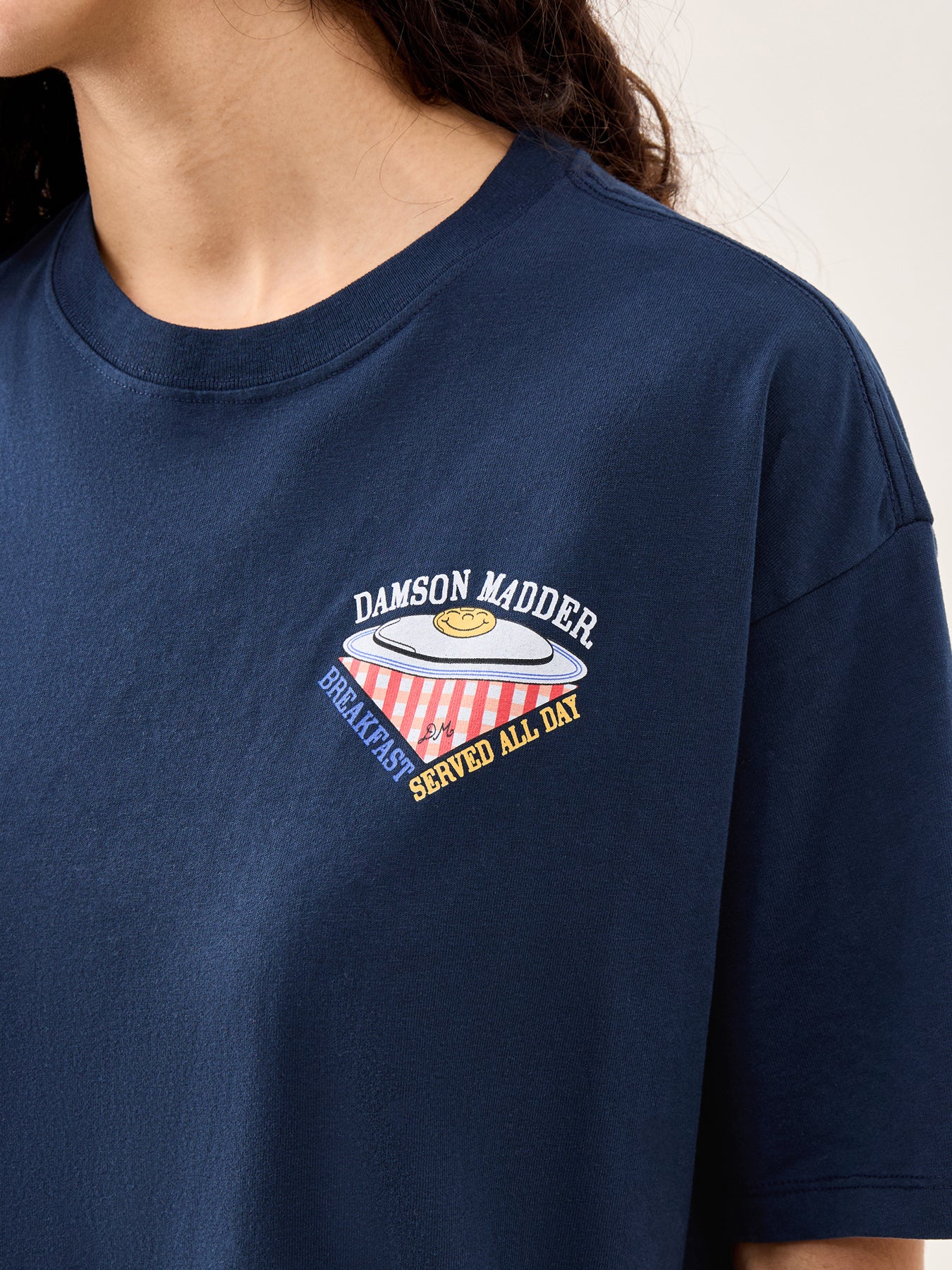 All Day Breakfast T-Shirt Navy - Image 3