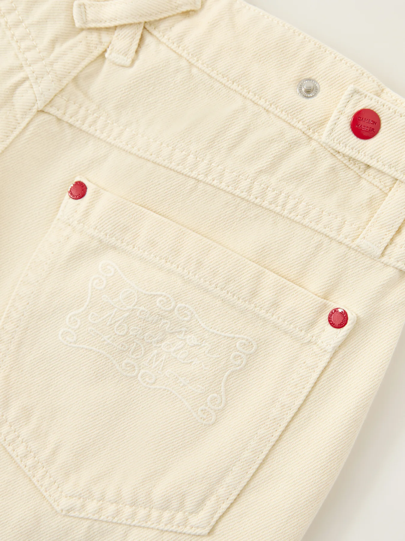 Annie Denim Shorts Butter Yellow - Image 3