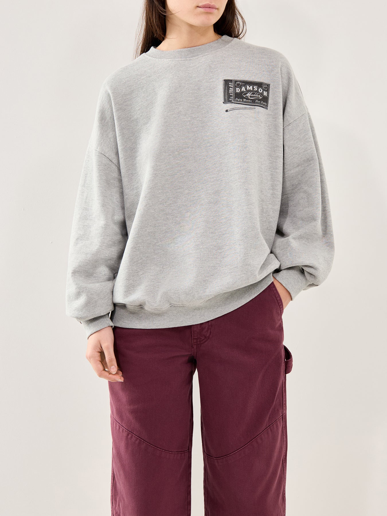 General Store Sweatshirt Grey Marl - Image 4