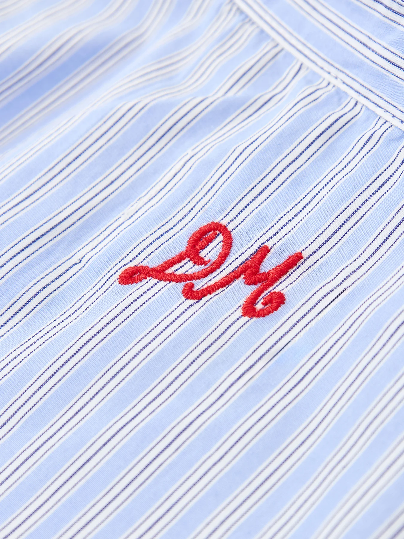Ebba Stripe Shirt Blue - Image 3